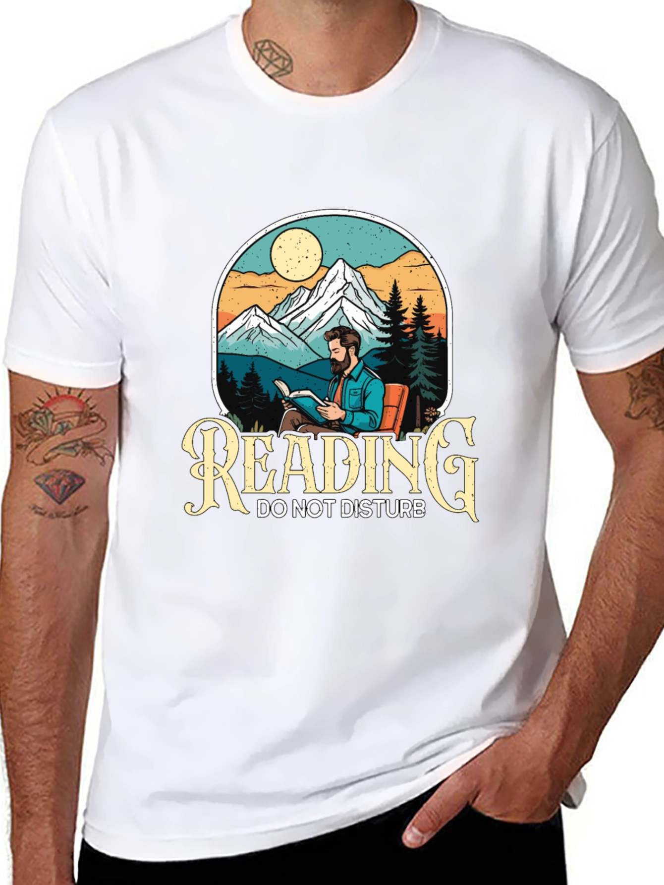 Reading Do Not Disturb Graphic T-Shirt