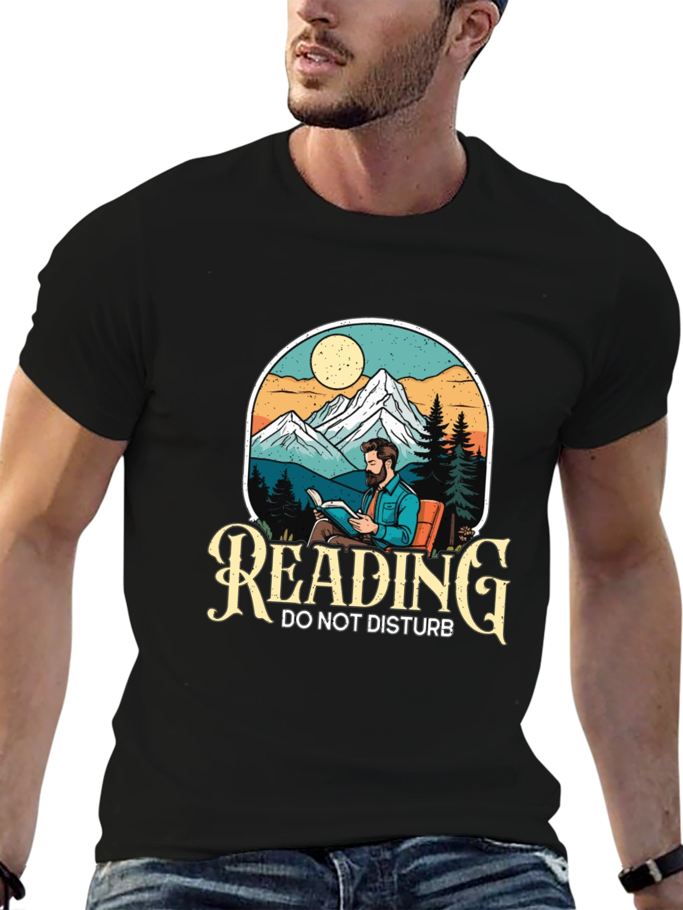 Reading Do Not Disturb Graphic T-Shirt