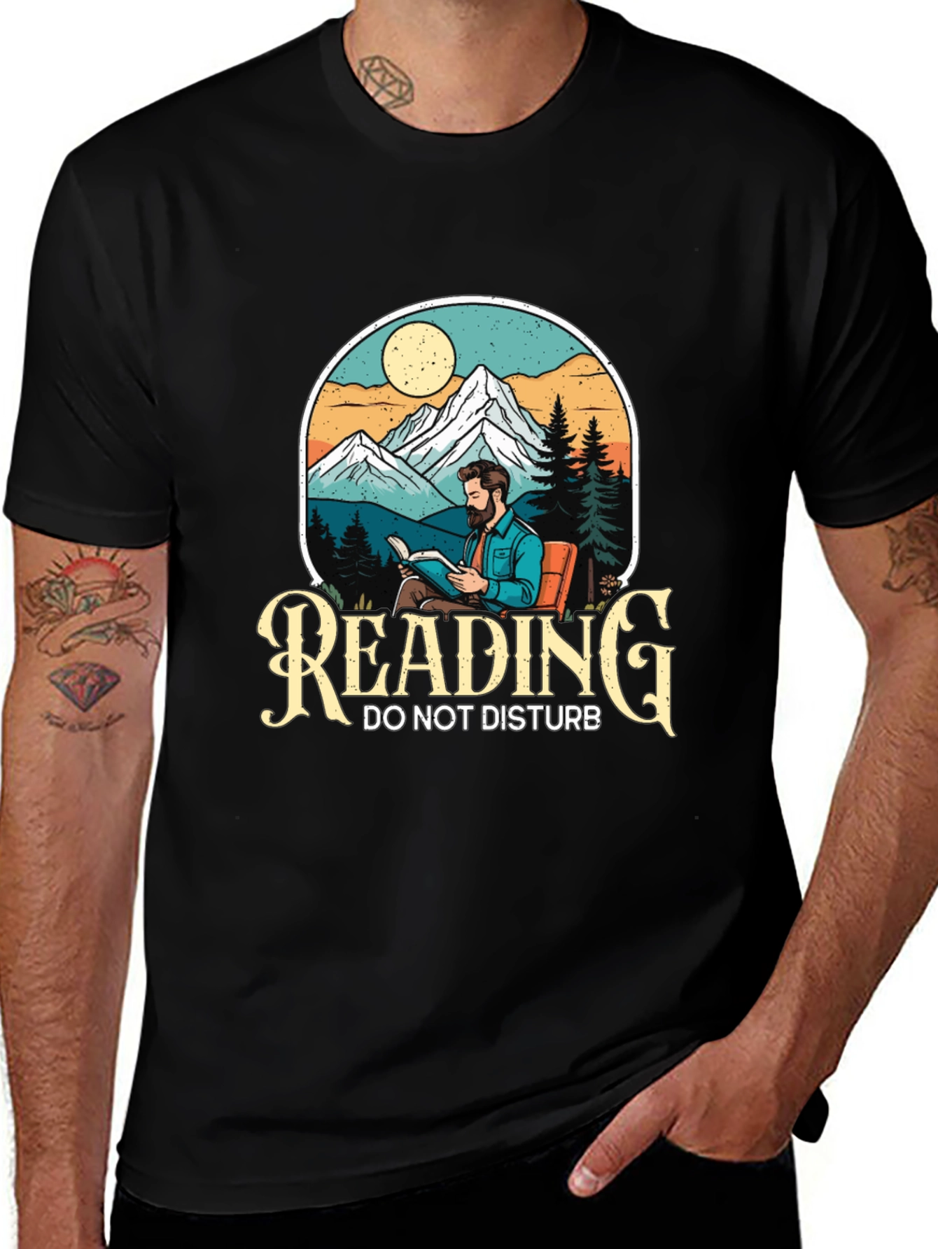 Reading Do Not Disturb Graphic T-Shirt