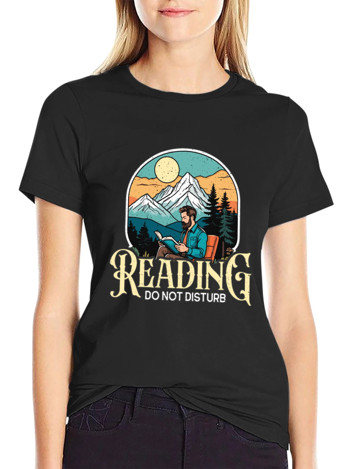Reading Do Not Disturb Graphic T-Shirt