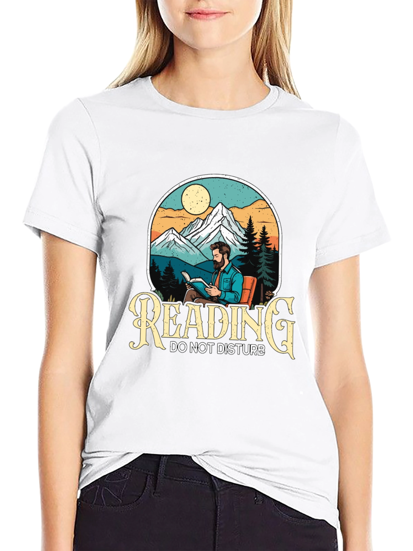 Reading Do Not Disturb Graphic T-Shirt