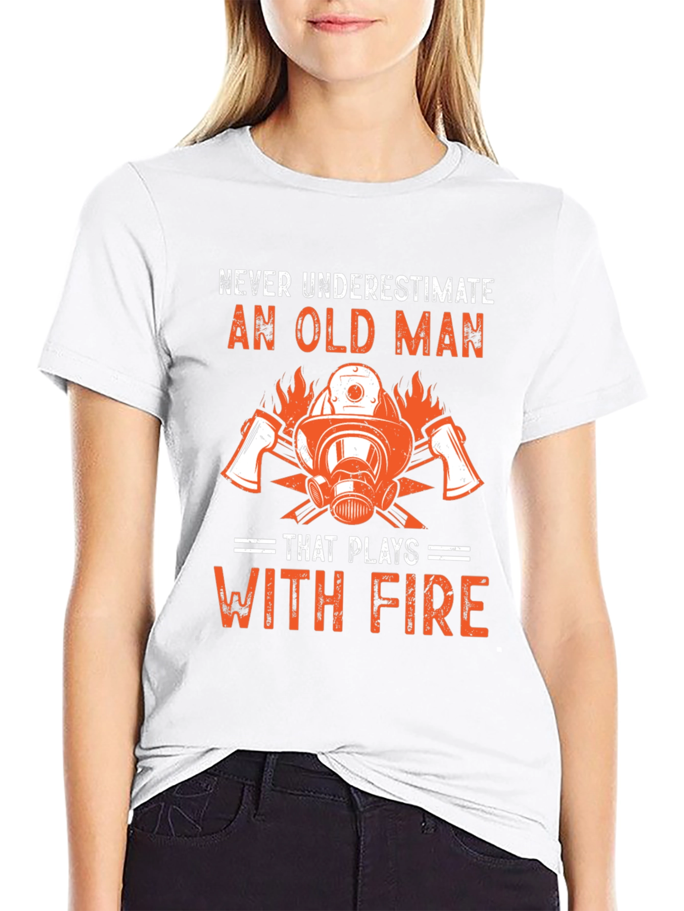 Firefighter Old Man T-Shirt