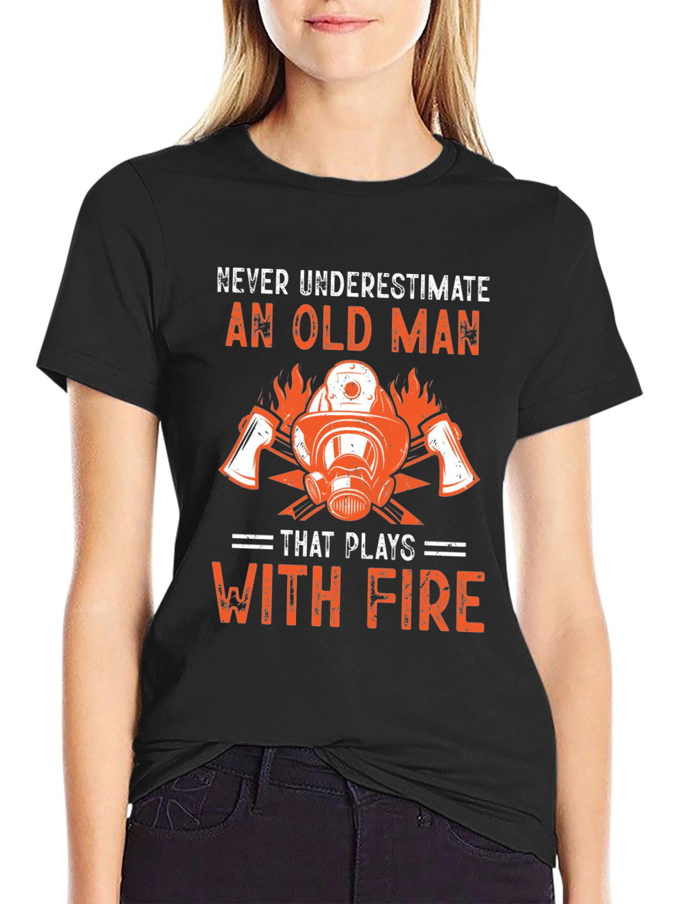 Firefighter Old Man T-Shirt