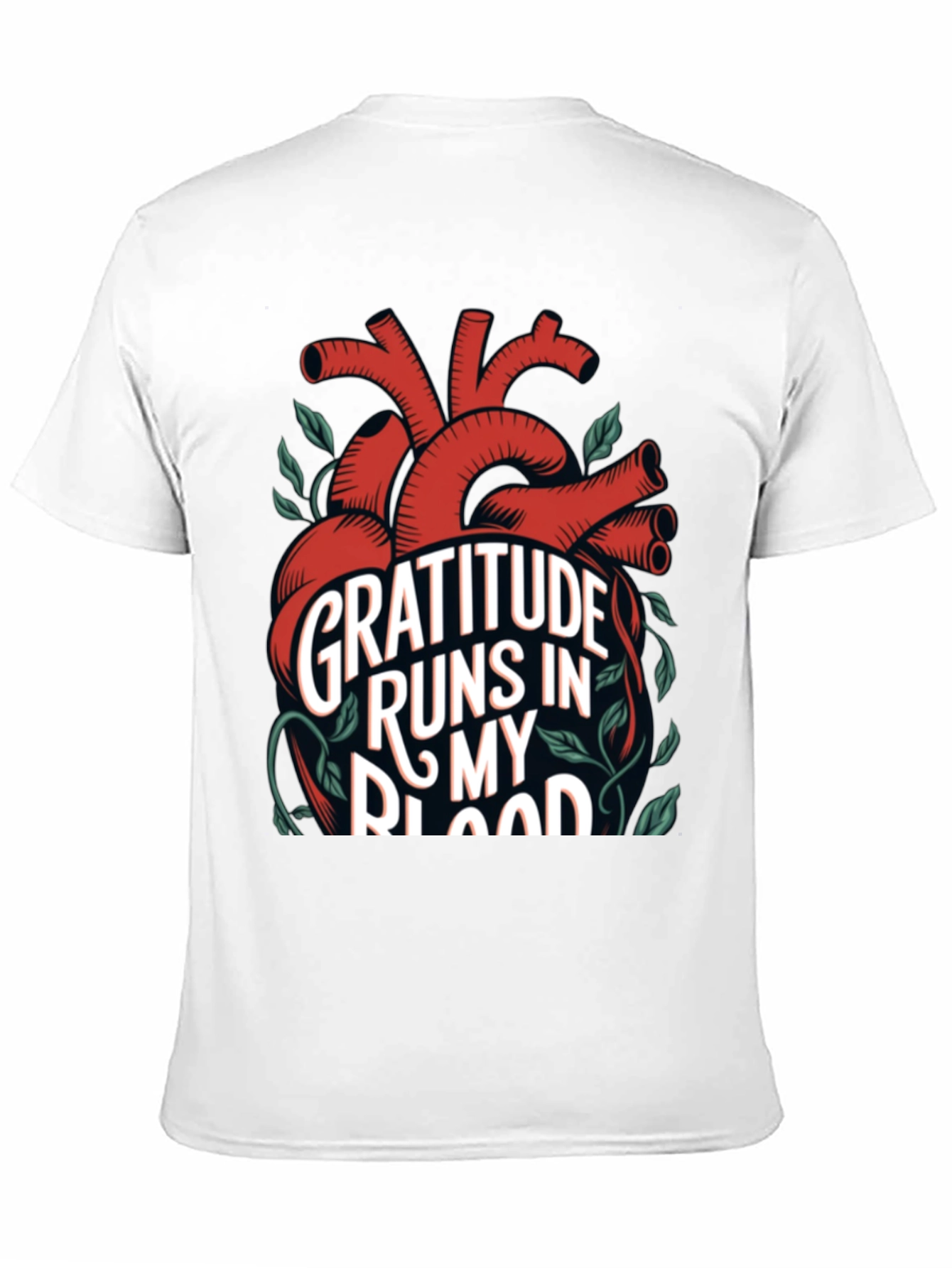 Gratitude Heart T-Shirt - Runs in My Blood