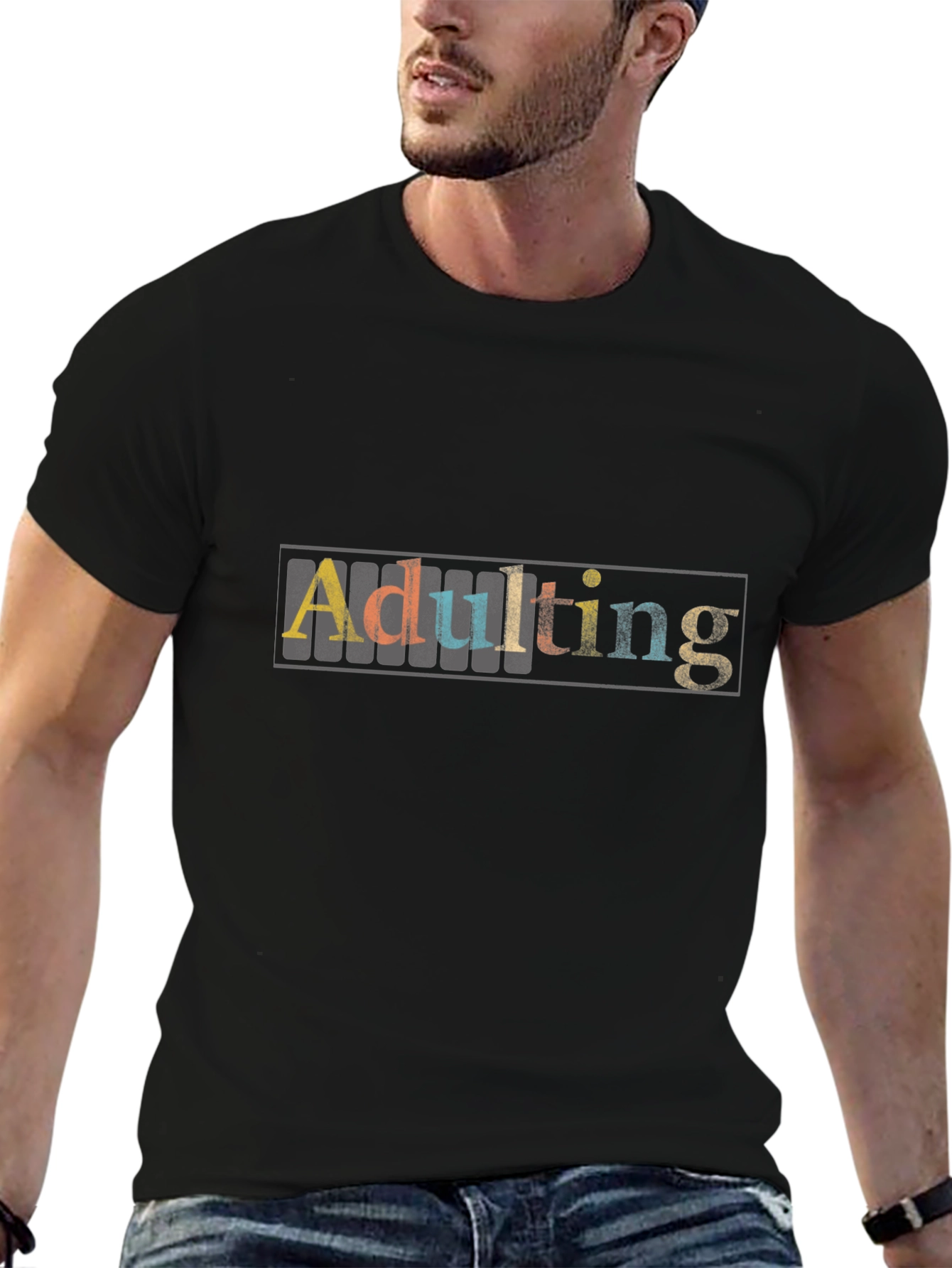 Adulting T-Shirt - Black Unisex