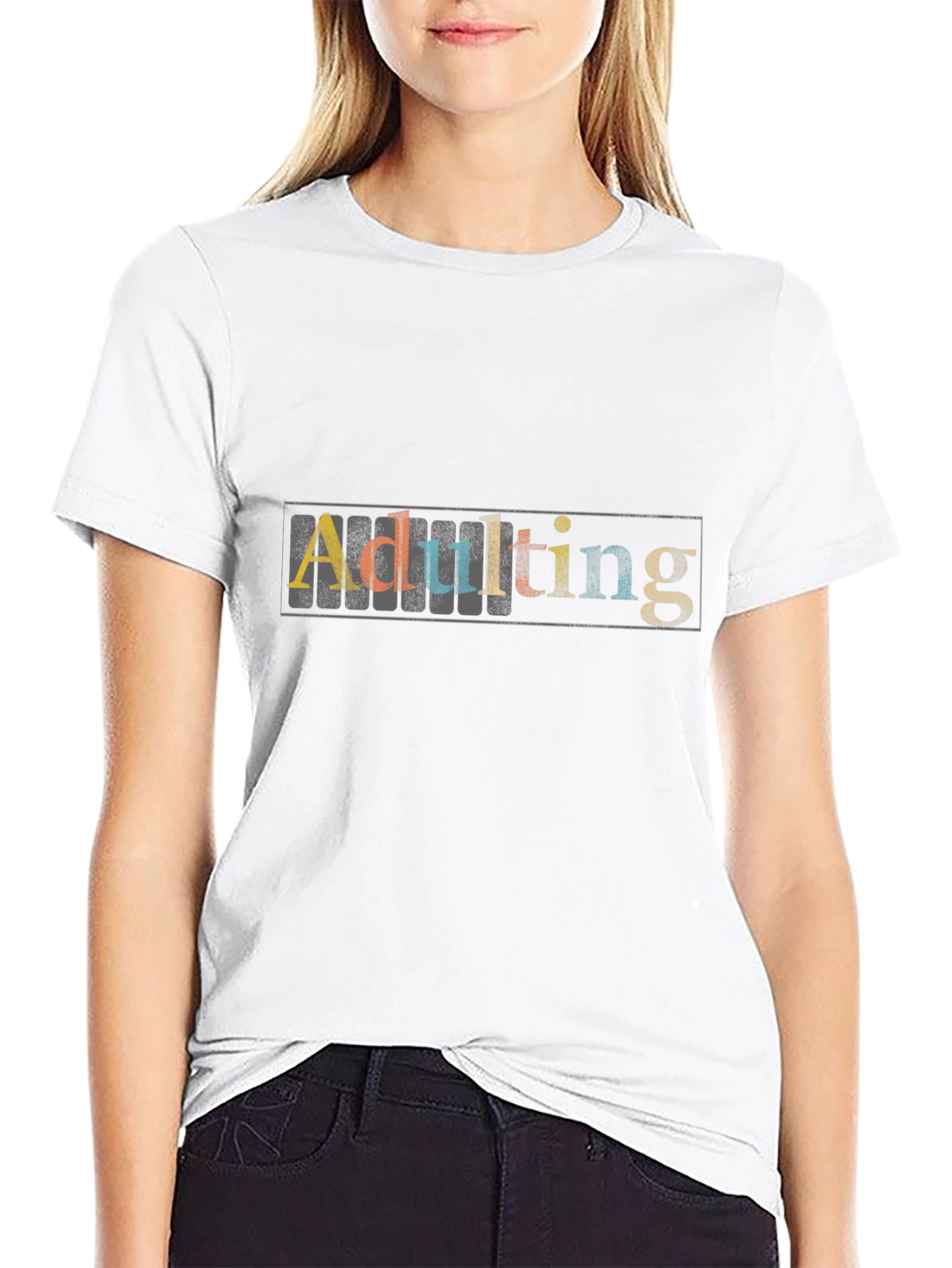 Adulting T-Shirt - Black Unisex
