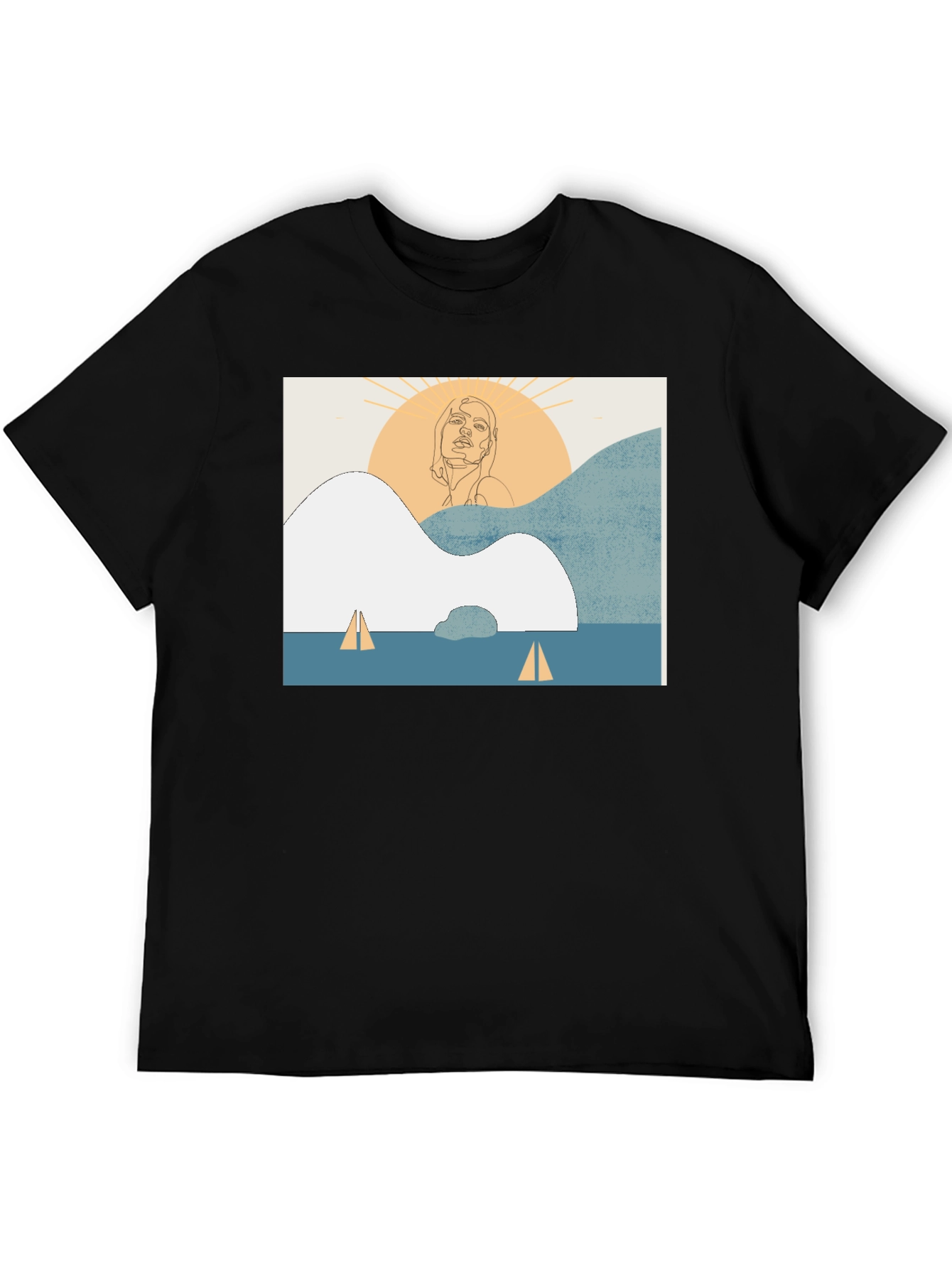 Abstract Line Art T-Shirt - Unisex Comfort Fit