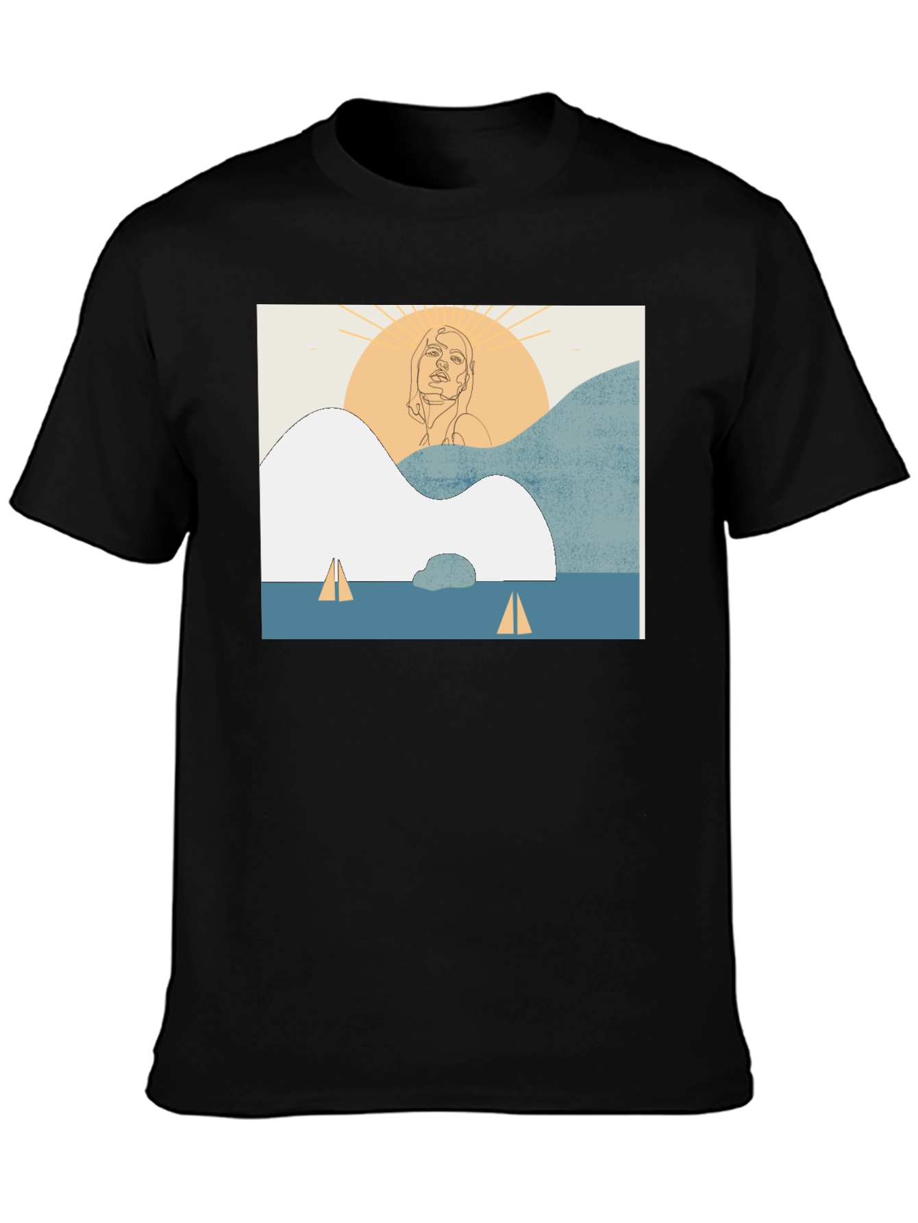 Abstract Line Art T-Shirt - Unisex Comfort Fit