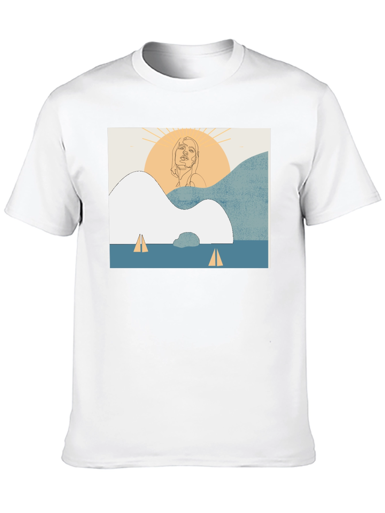 Abstract Line Art T-Shirt - Unisex Comfort Fit