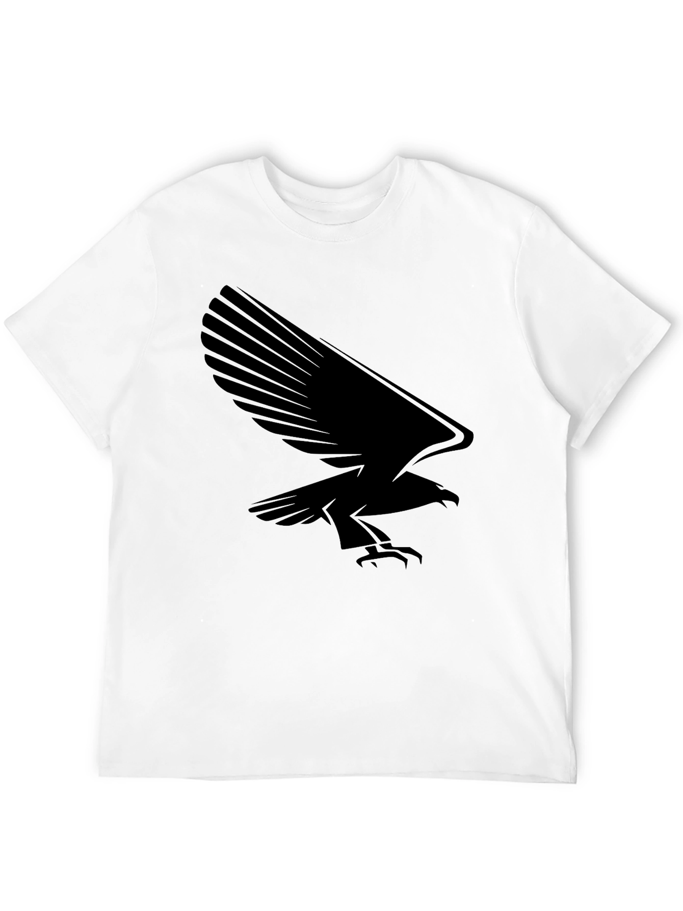 Bold Black Eagle Graphic Tee - Stylish Menswear