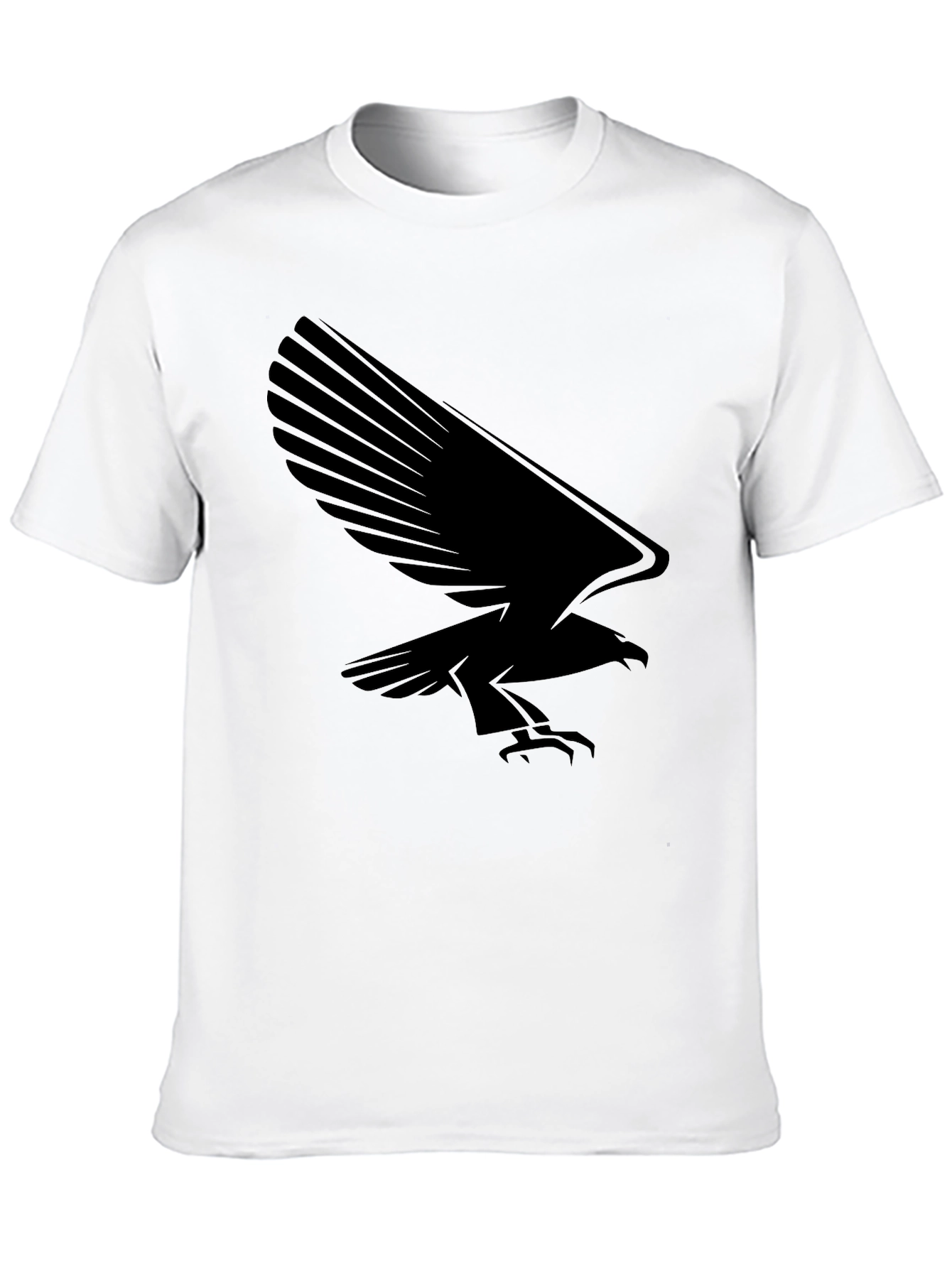 Bold Black Eagle Graphic Tee - Stylish Menswear