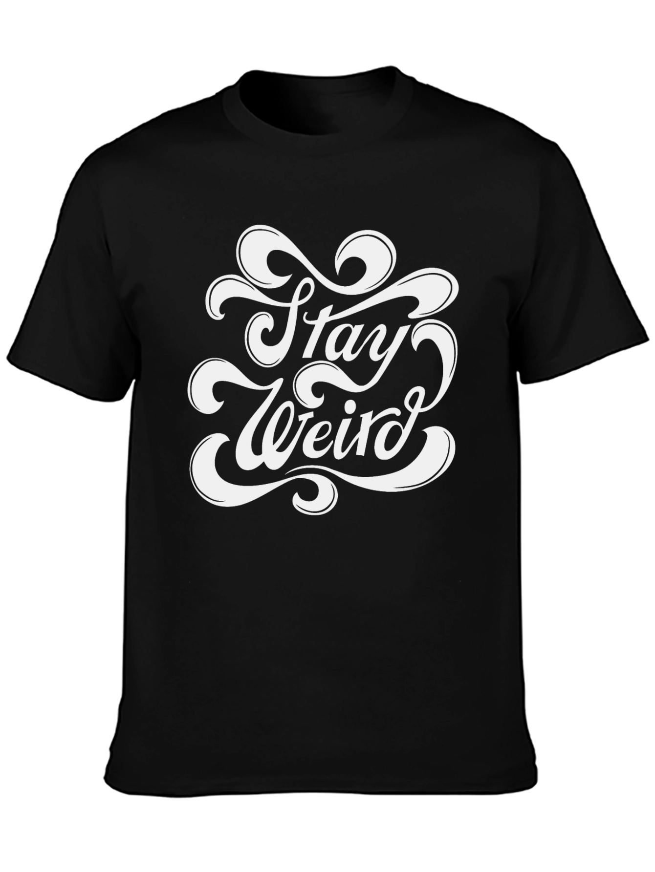 Stay Weird Graphic Tee - Mens Black T-Shirt