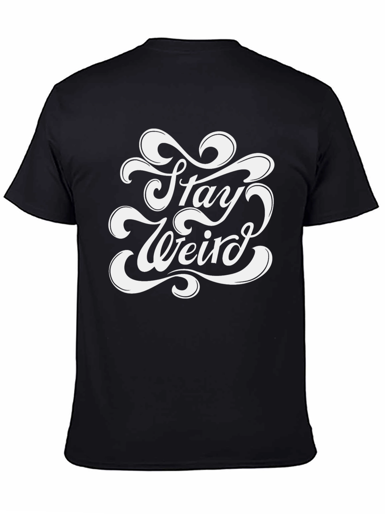 Stay Weird Graphic Tee - Mens Black T-Shirt