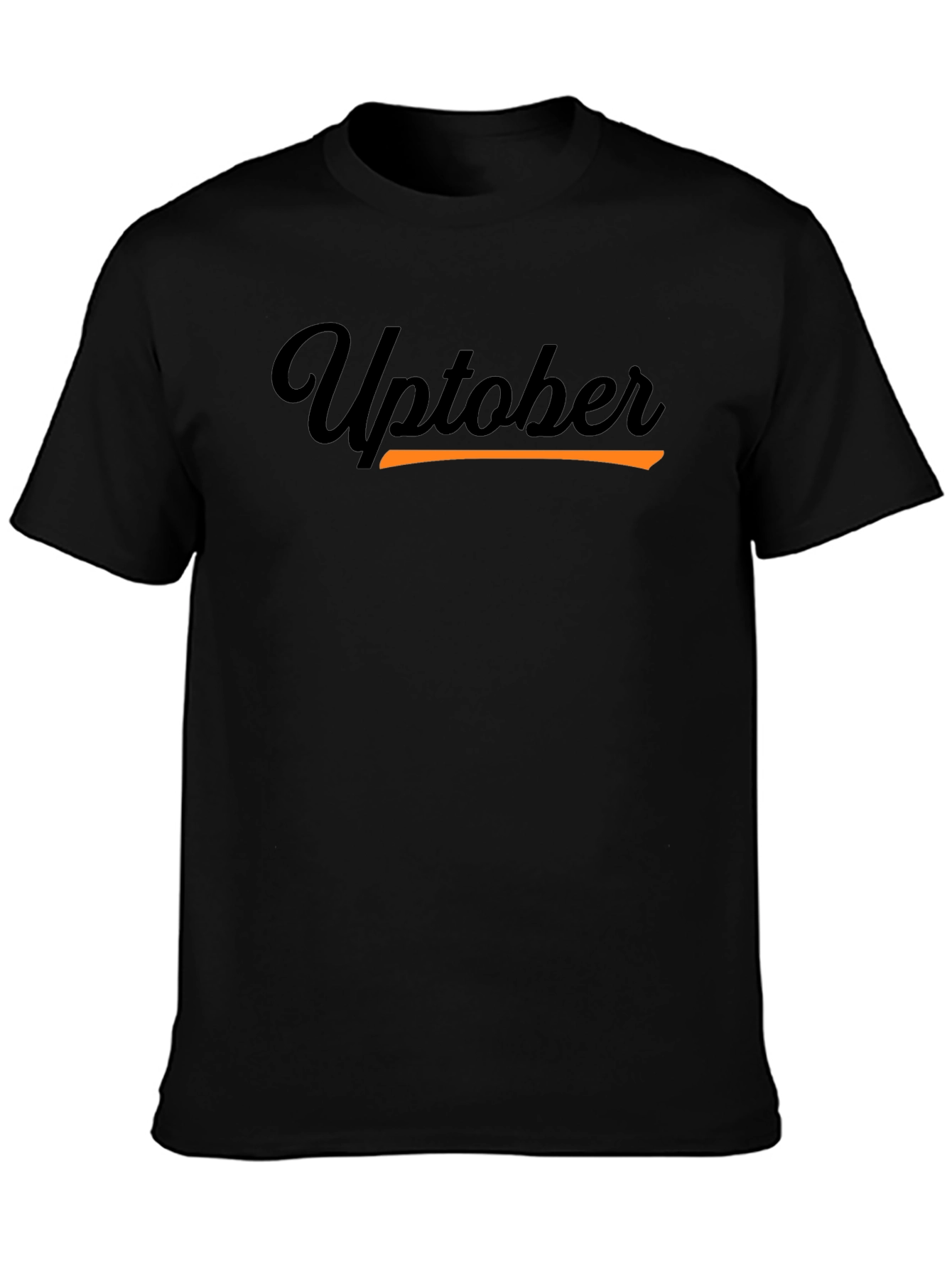 Uptober Black Graphic Tee
