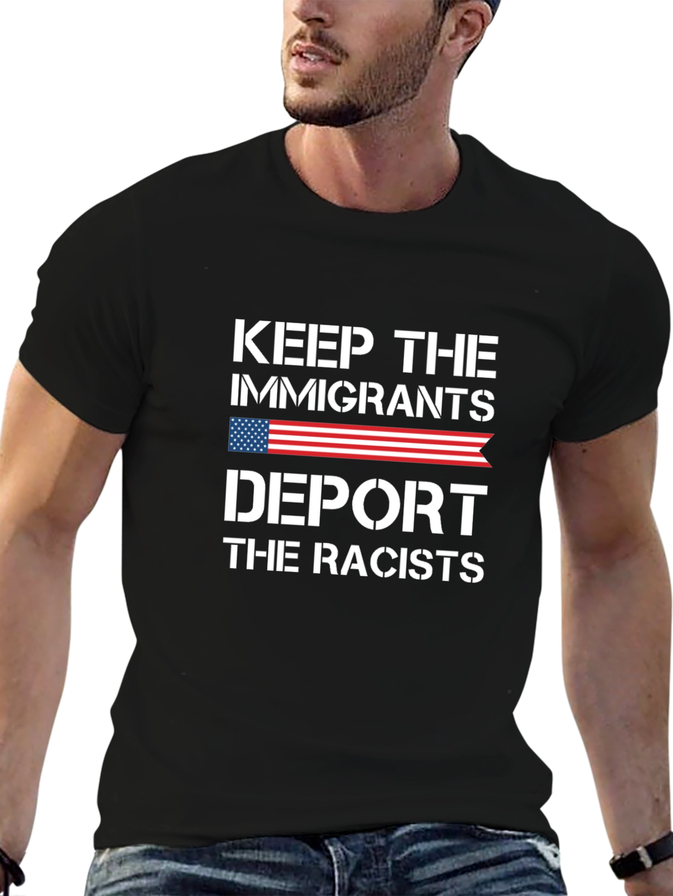 Keep Immigrants Deport Racists T-Shirt