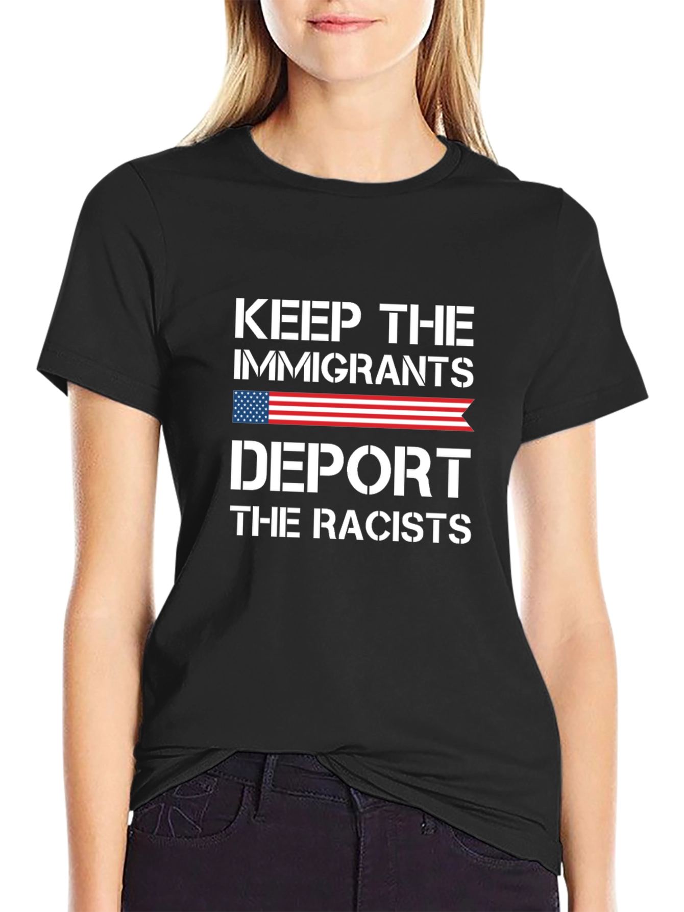 Keep Immigrants Deport Racists T-Shirt