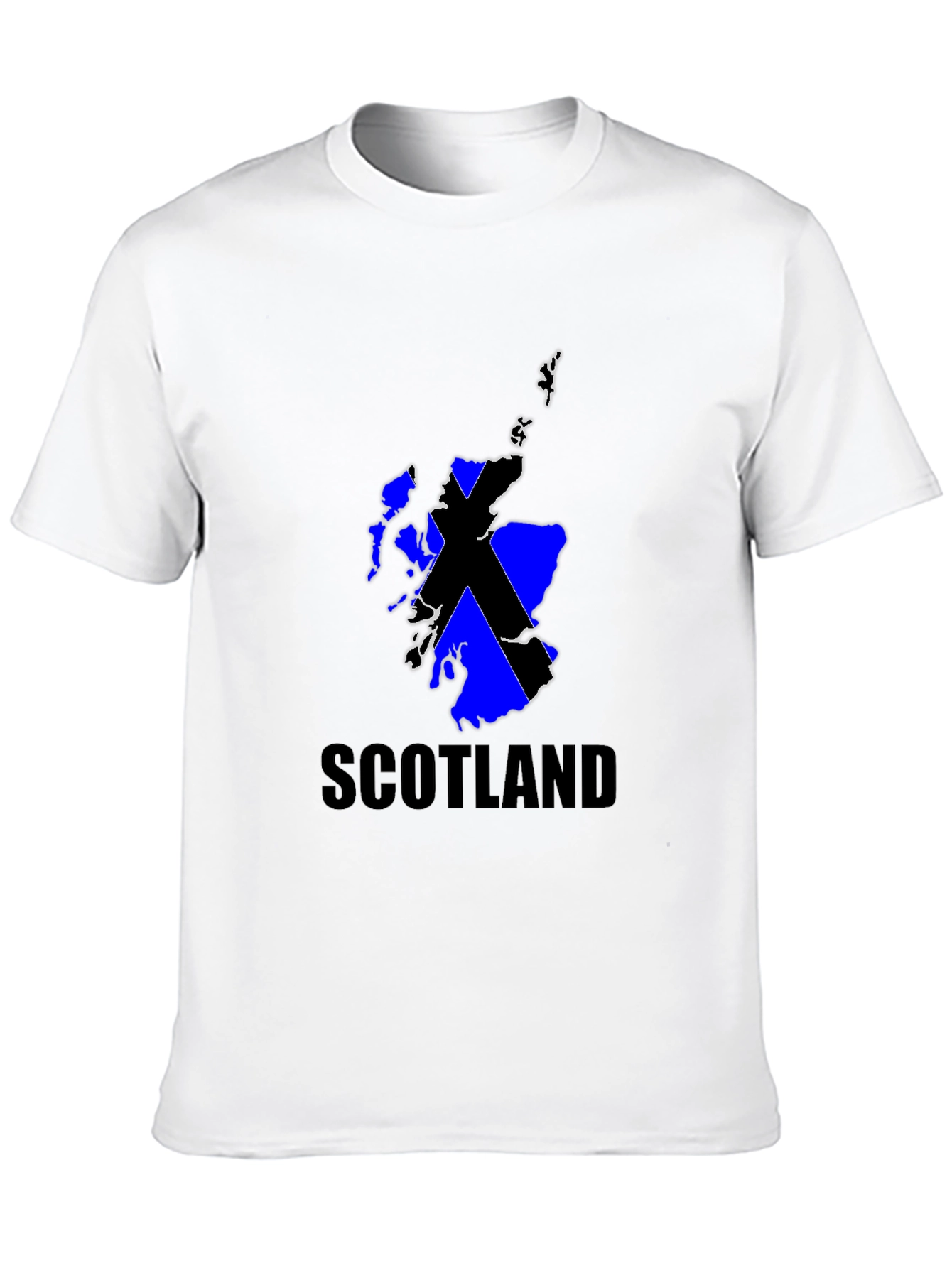 Scotland Flag Graphic Black T-Shirt