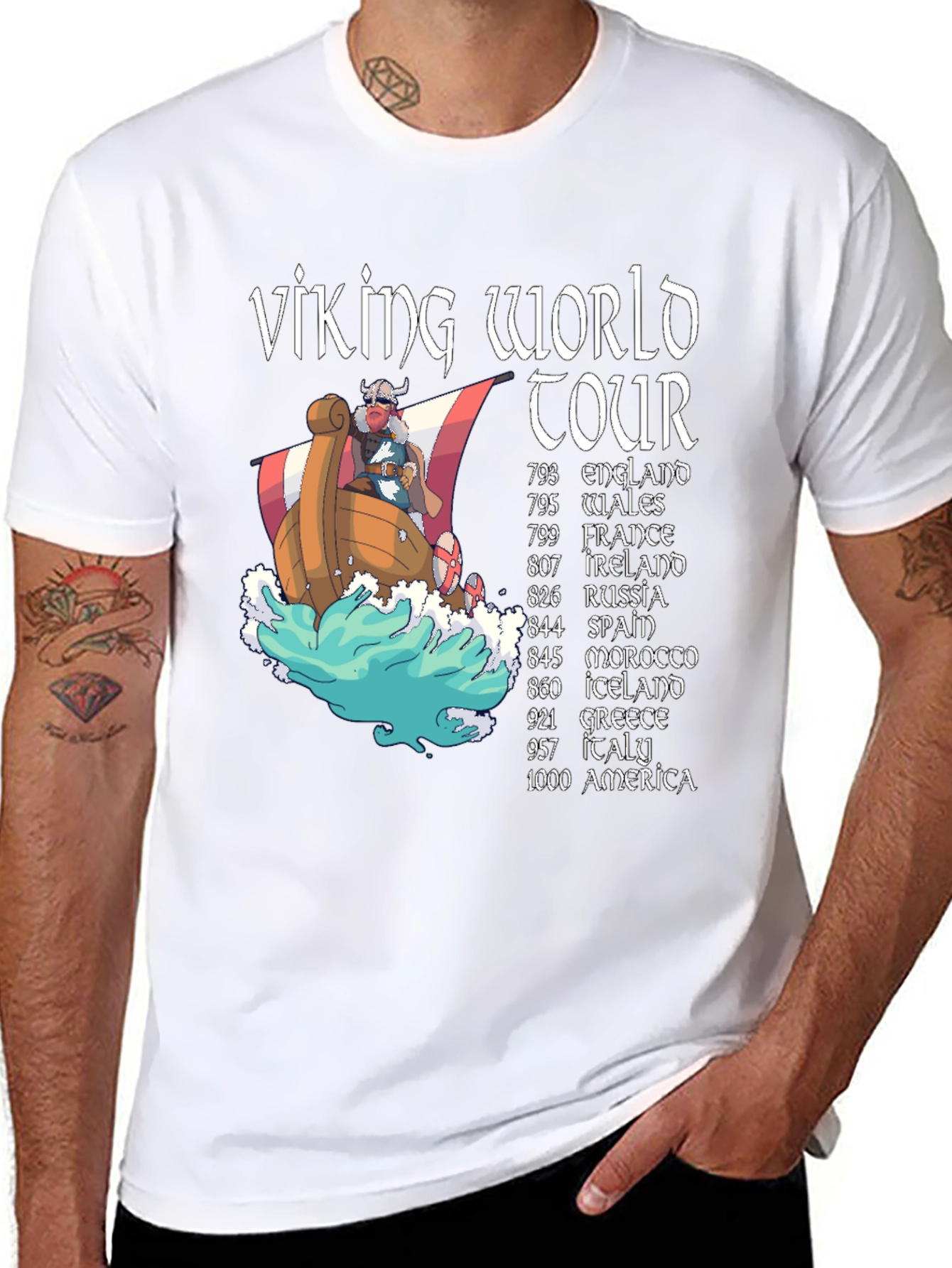 Viking World Tour Graphic T-Shirt