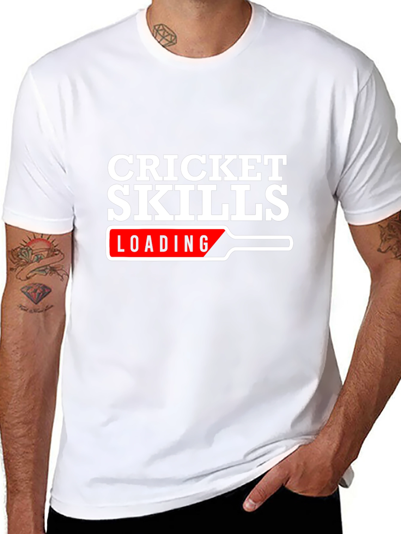 Cricket Skills Loading T-Shirt - Black