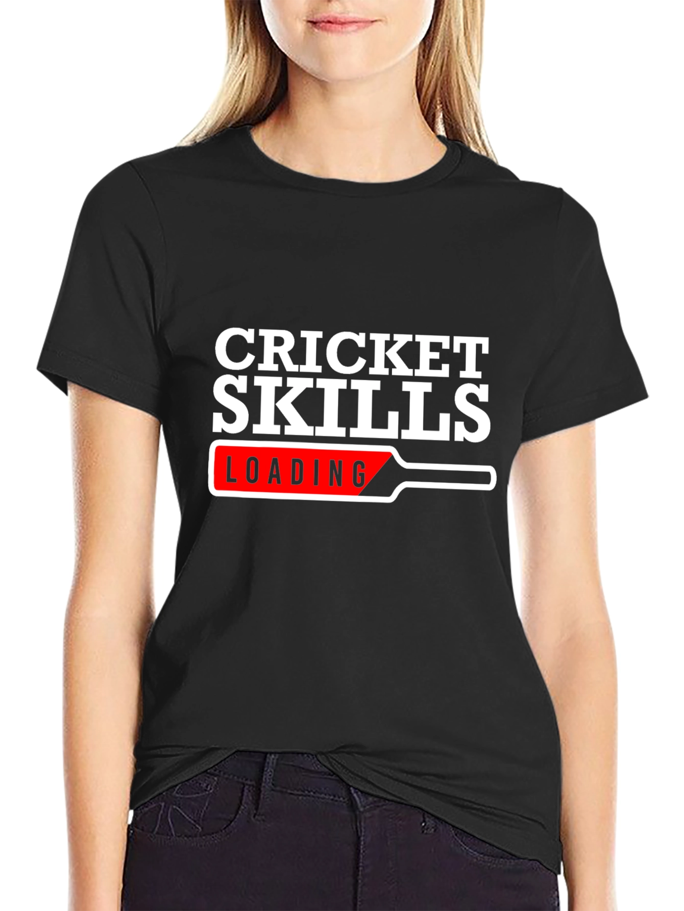 Cricket Skills Loading T-Shirt - Black