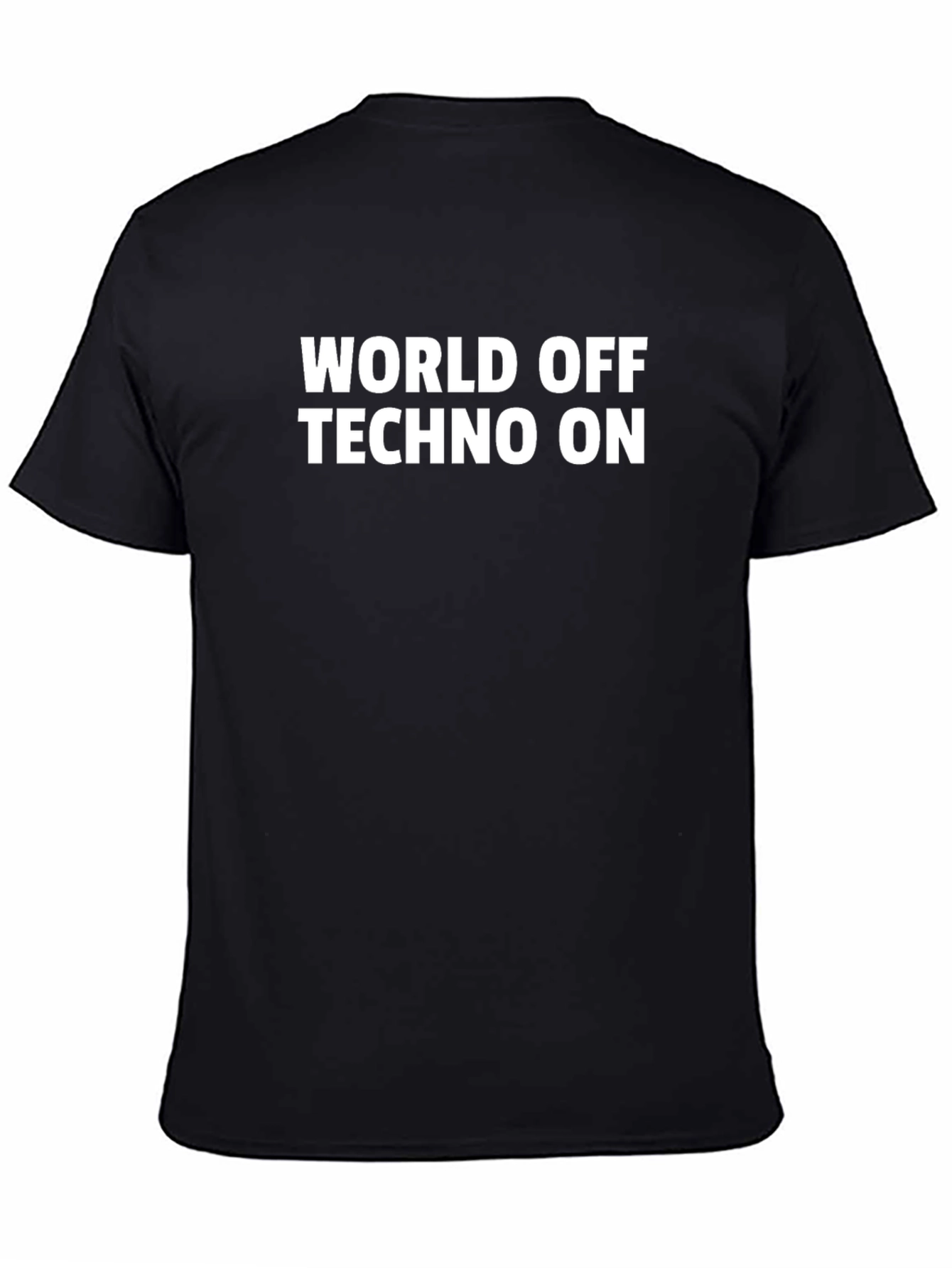 World Off Techno On Graphic Tee