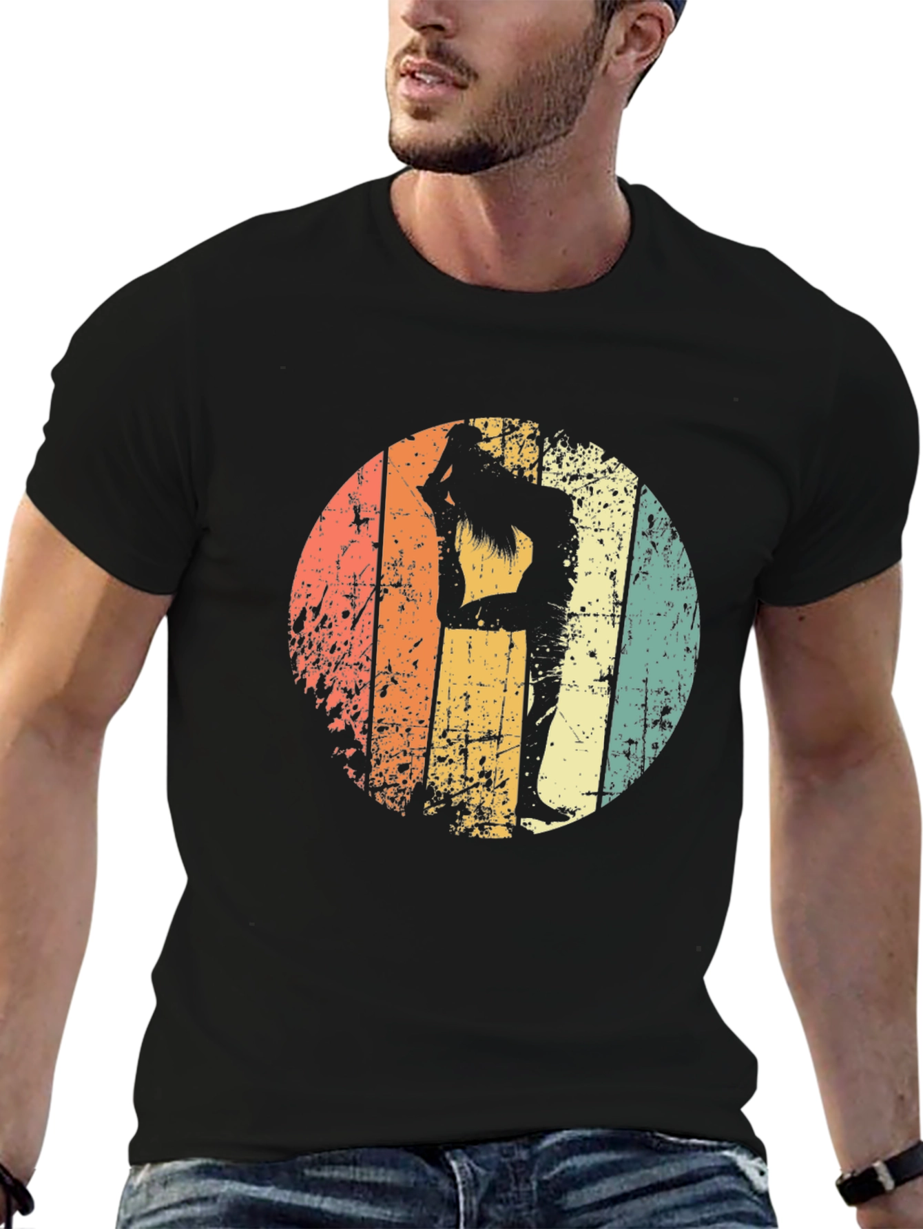 Retro Yoga Pose T-Shirt