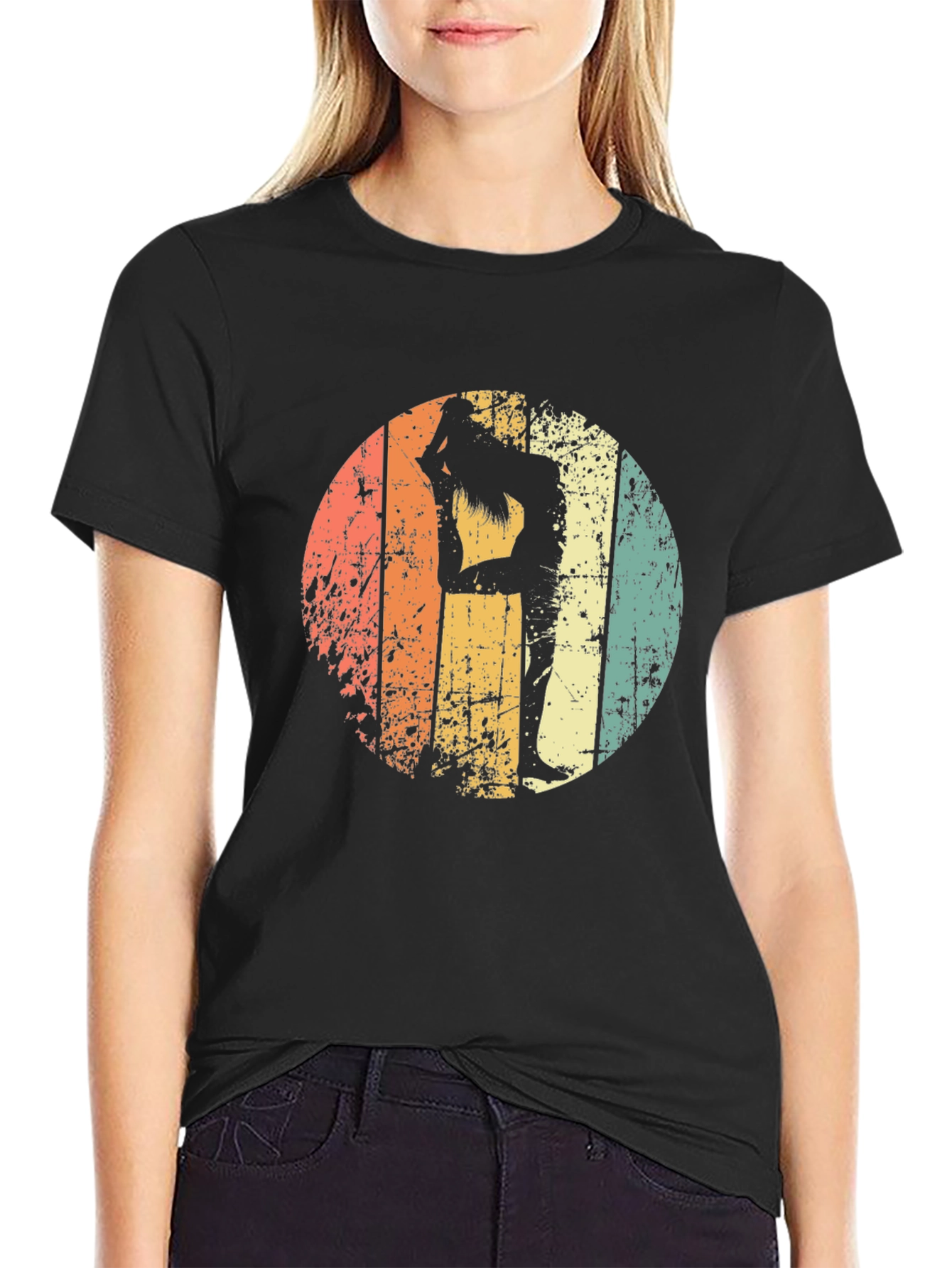 Retro Yoga Pose T-Shirt