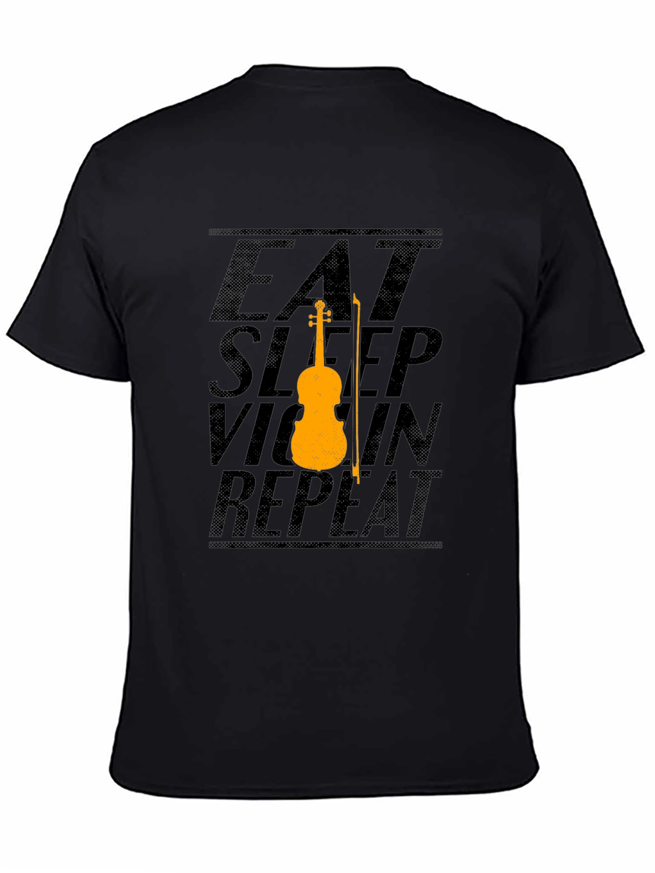 Eat Sleep Violin Repeat Black T-Shirt