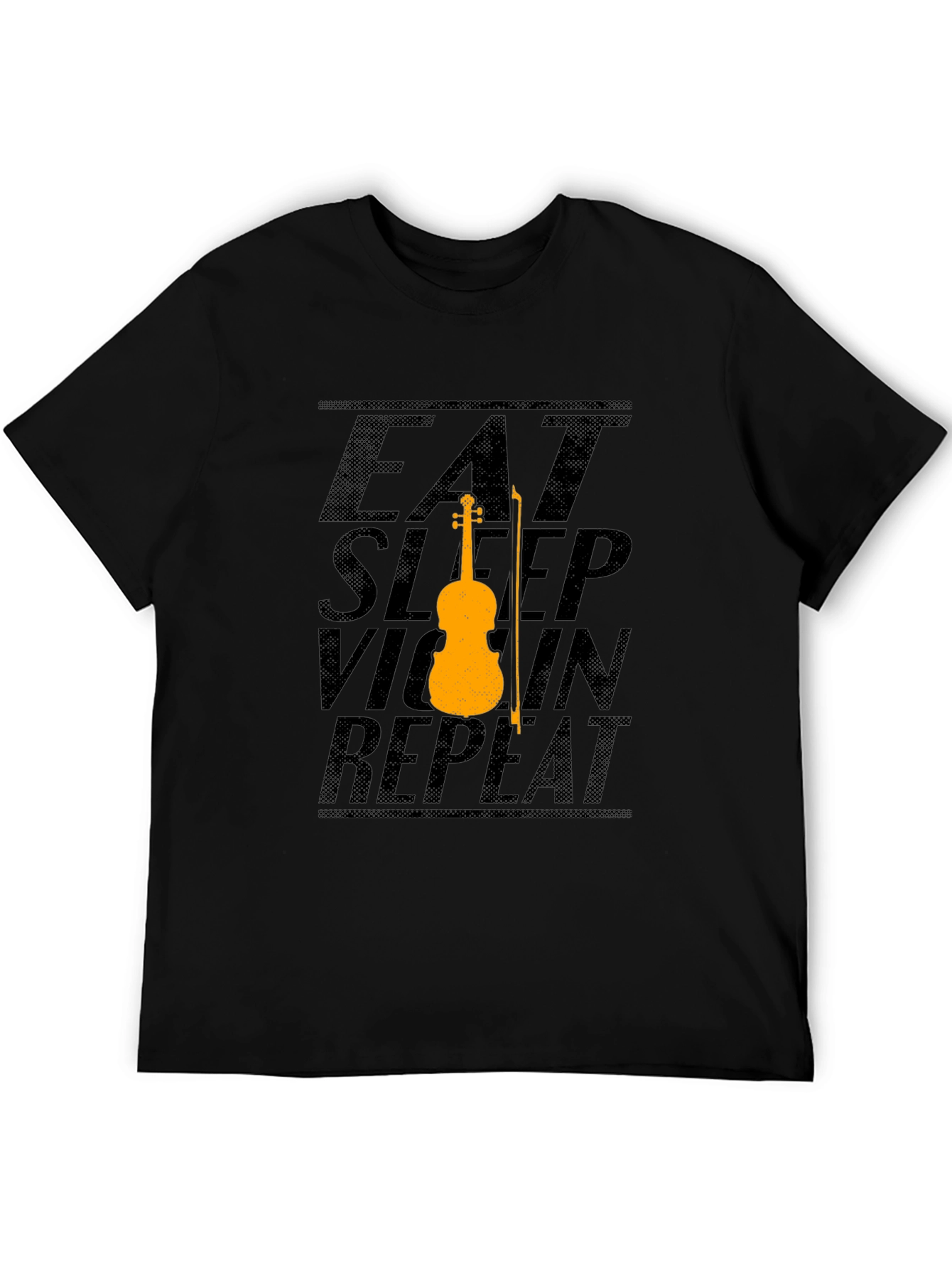 Eat Sleep Violin Repeat Black T-Shirt