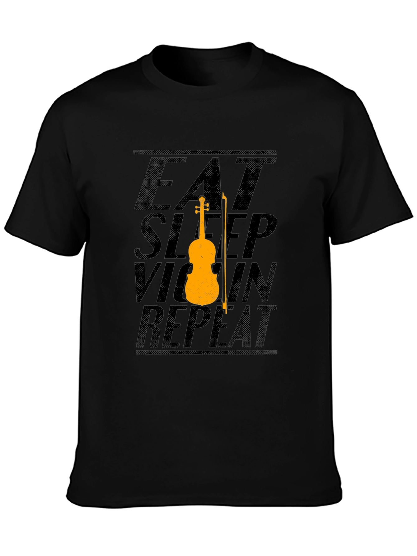 Eat Sleep Violin Repeat Black T-Shirt
