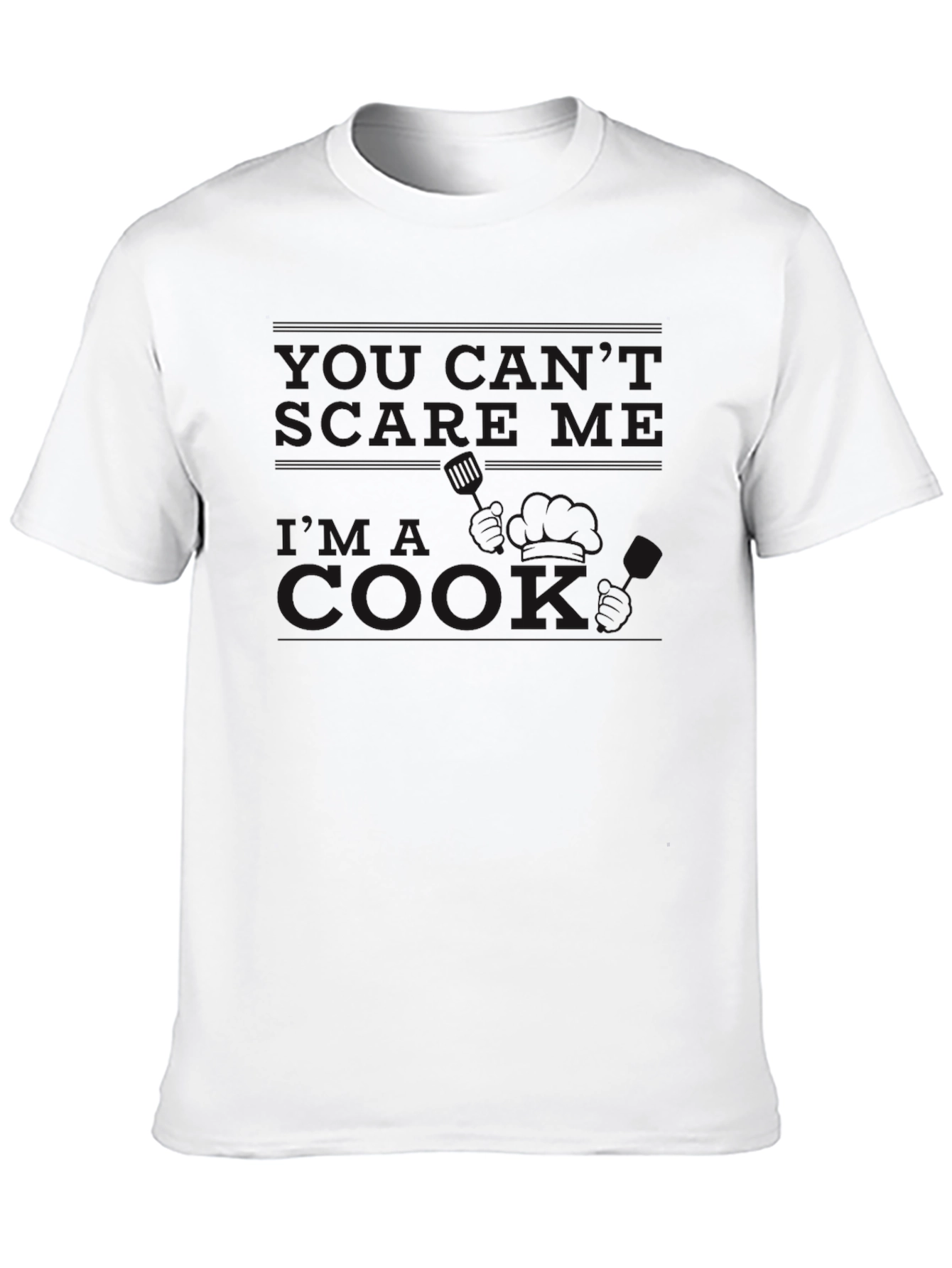 Black Dont Make Me Cook Crew Neck T-Shirt