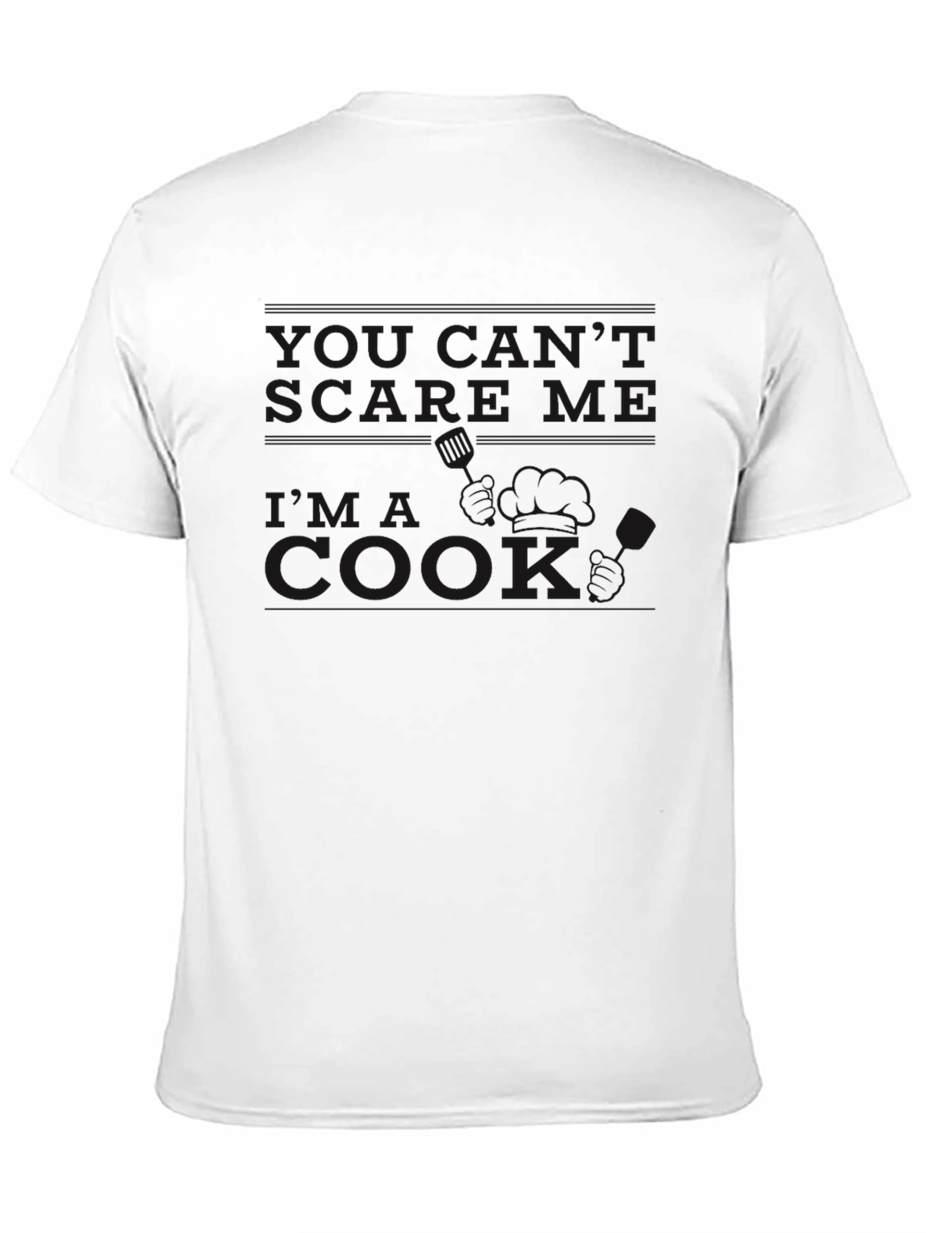 Black Dont Make Me Cook Crew Neck T-Shirt