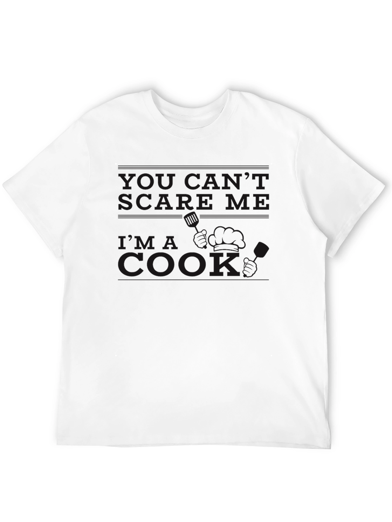 Black Dont Make Me Cook Crew Neck T-Shirt