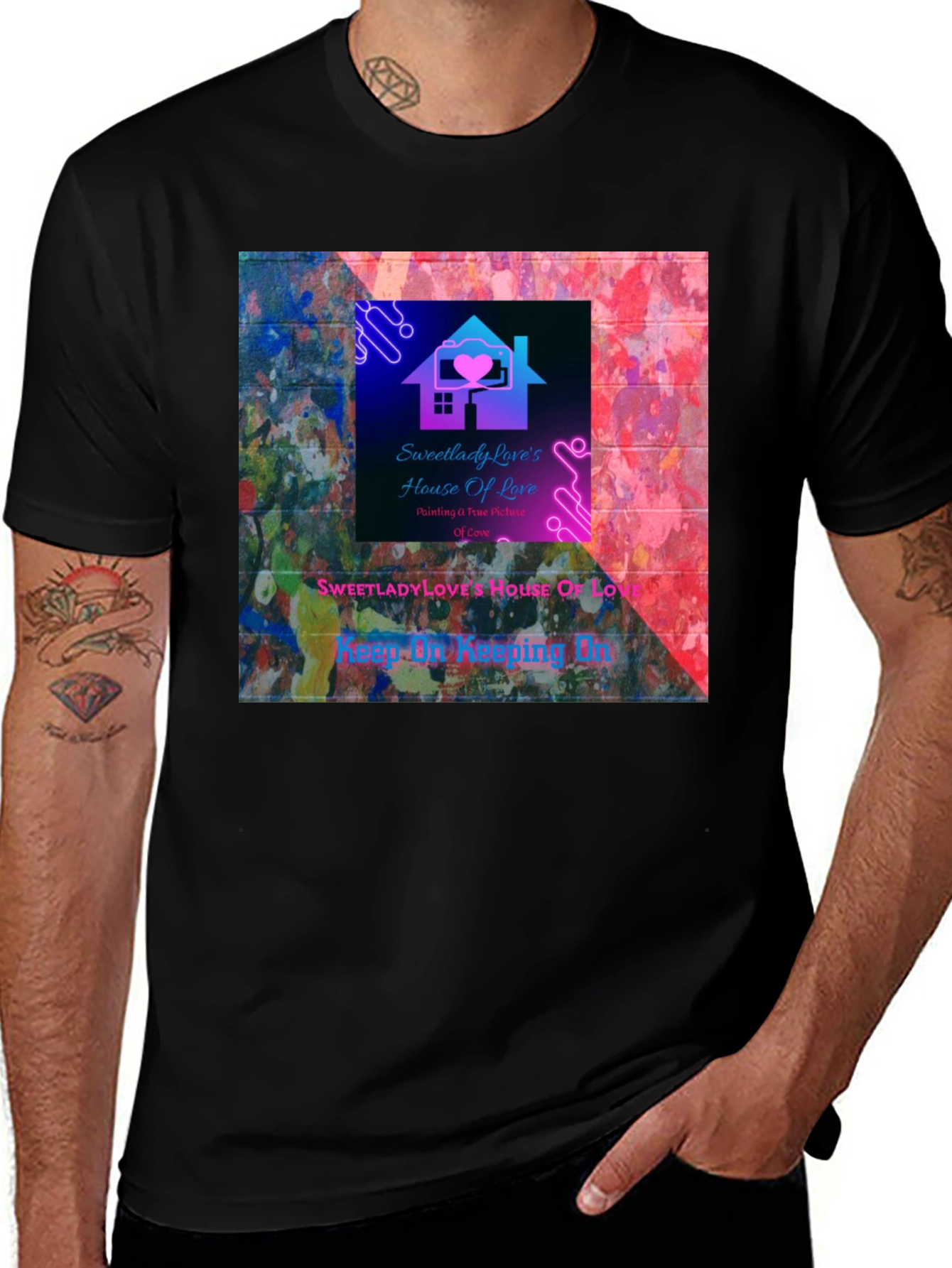 Sweetlady Loves House of Love Graphic T-Shirt