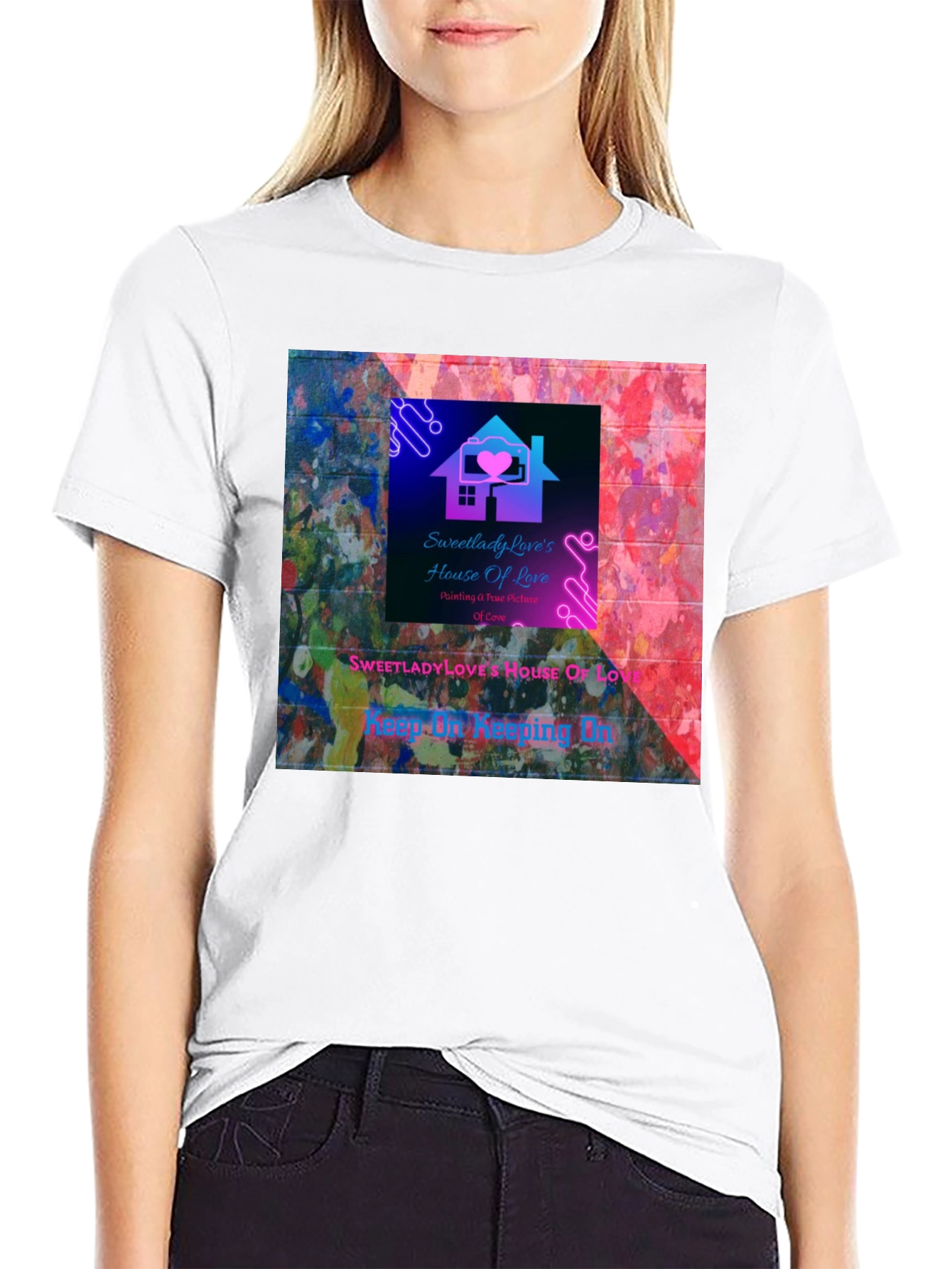 Sweetlady Loves House of Love Graphic T-Shirt