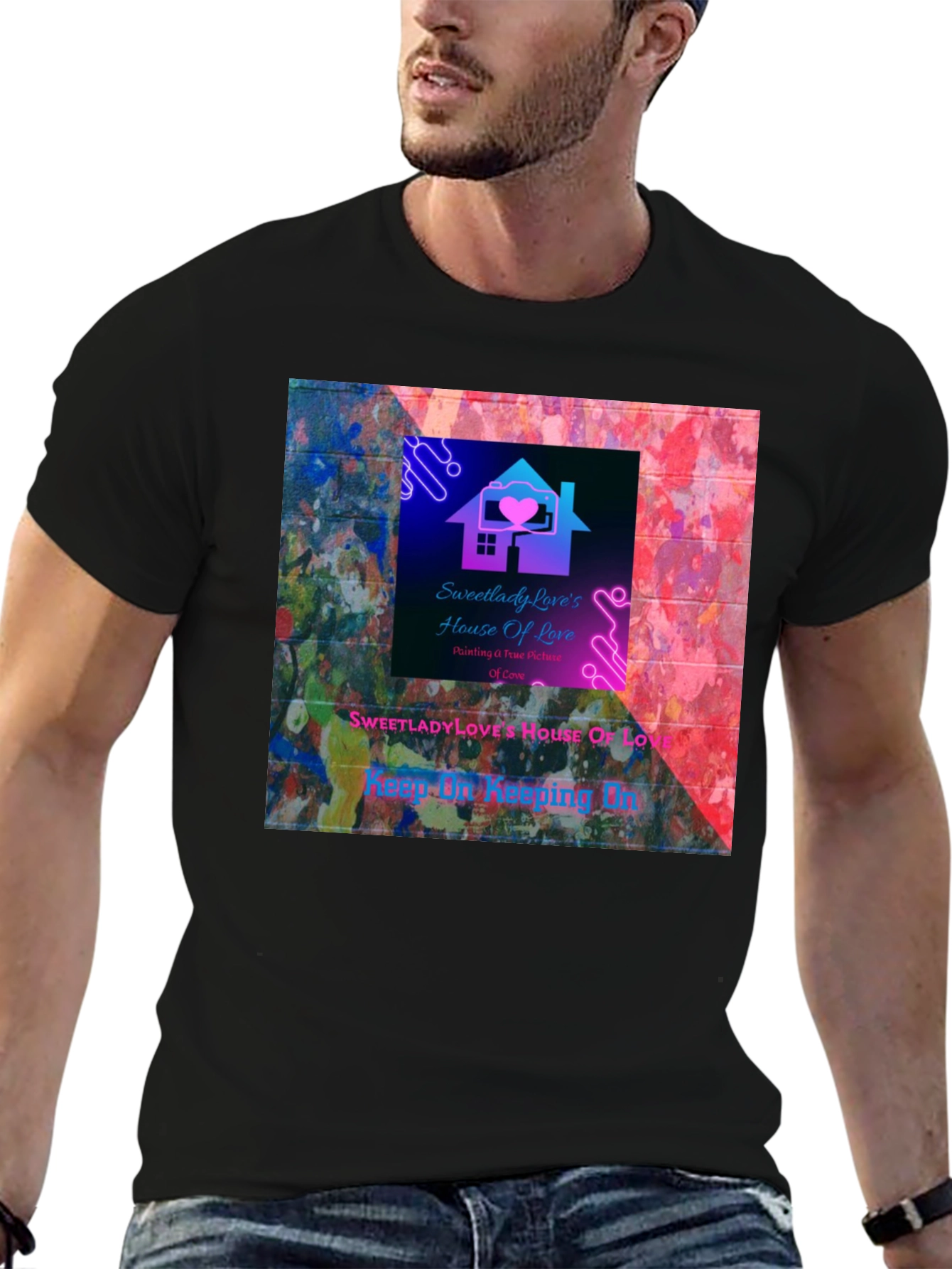 Sweetlady Loves House of Love Graphic T-Shirt