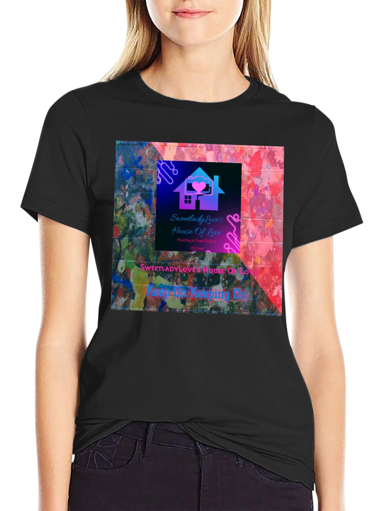 Sweetlady Loves House of Love Graphic T-Shirt