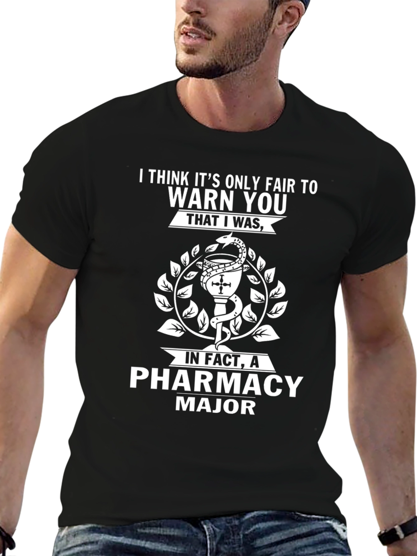 Pharmacy Major Black T-Shirt