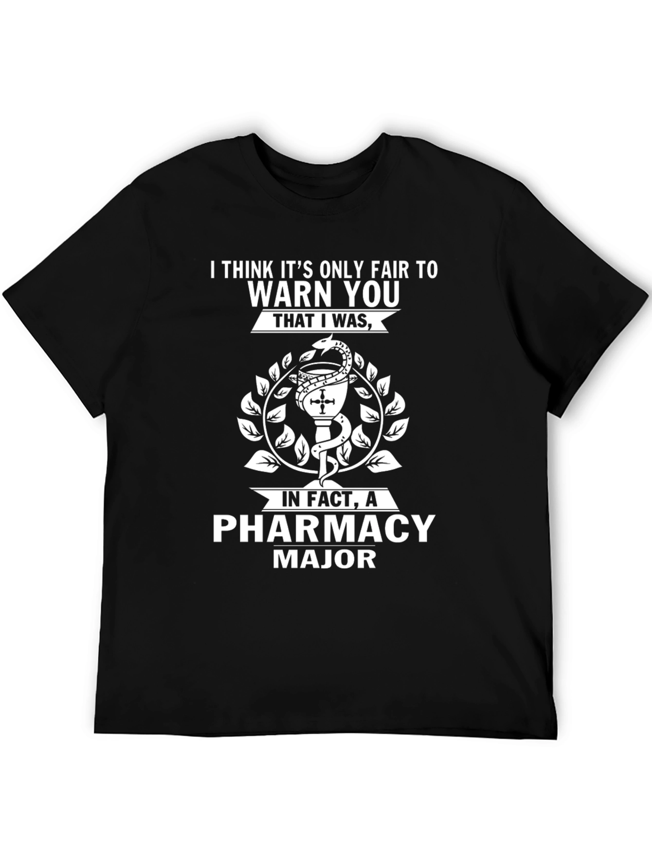 Pharmacy Major Black T-Shirt