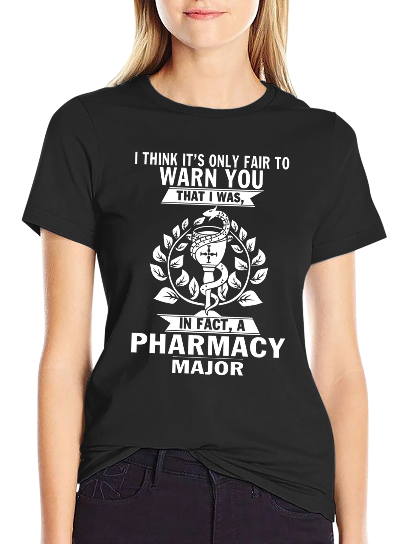 Pharmacy Major Black T-Shirt