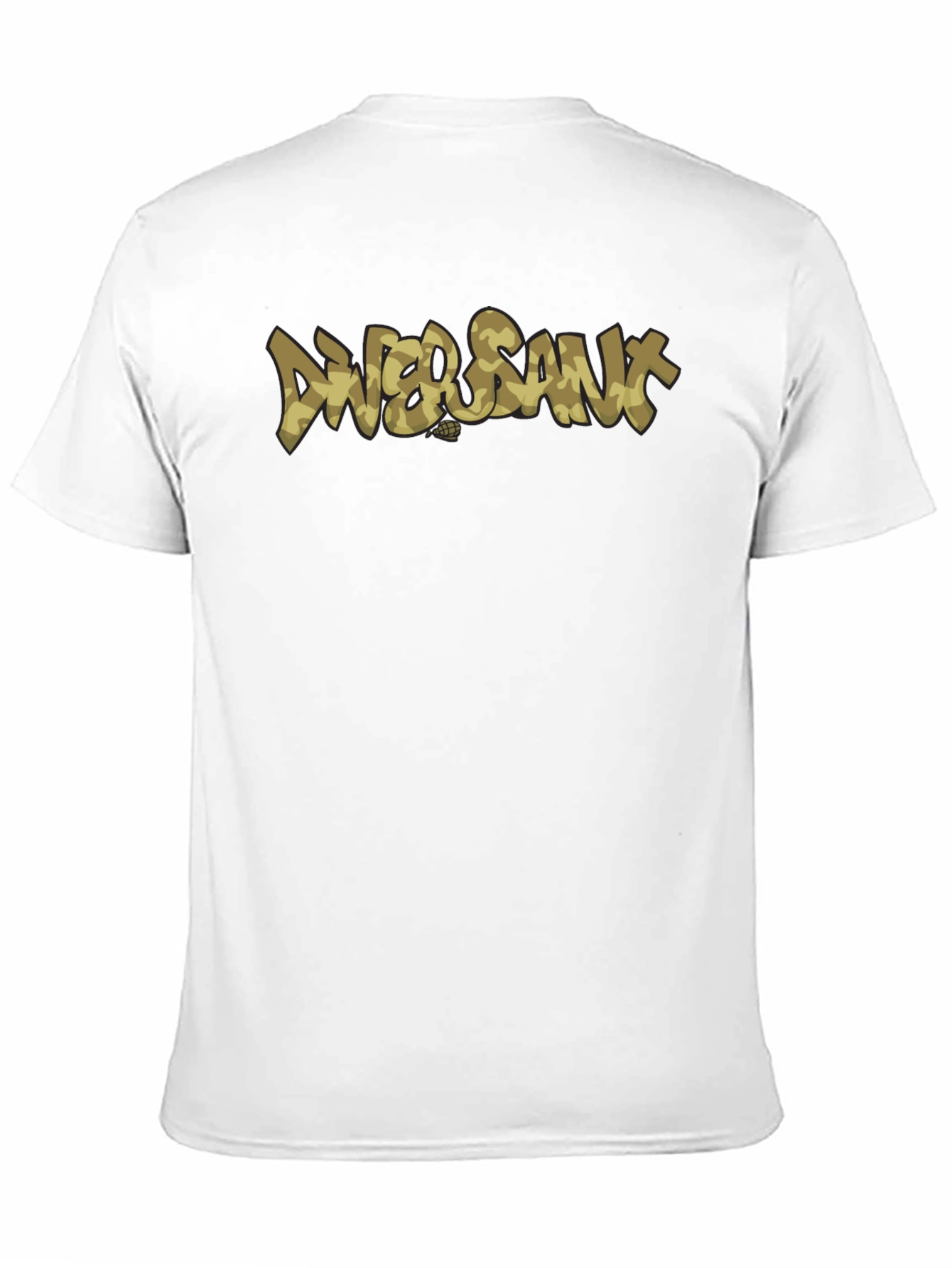 Diver Sant Camo Print Black T-Shirt