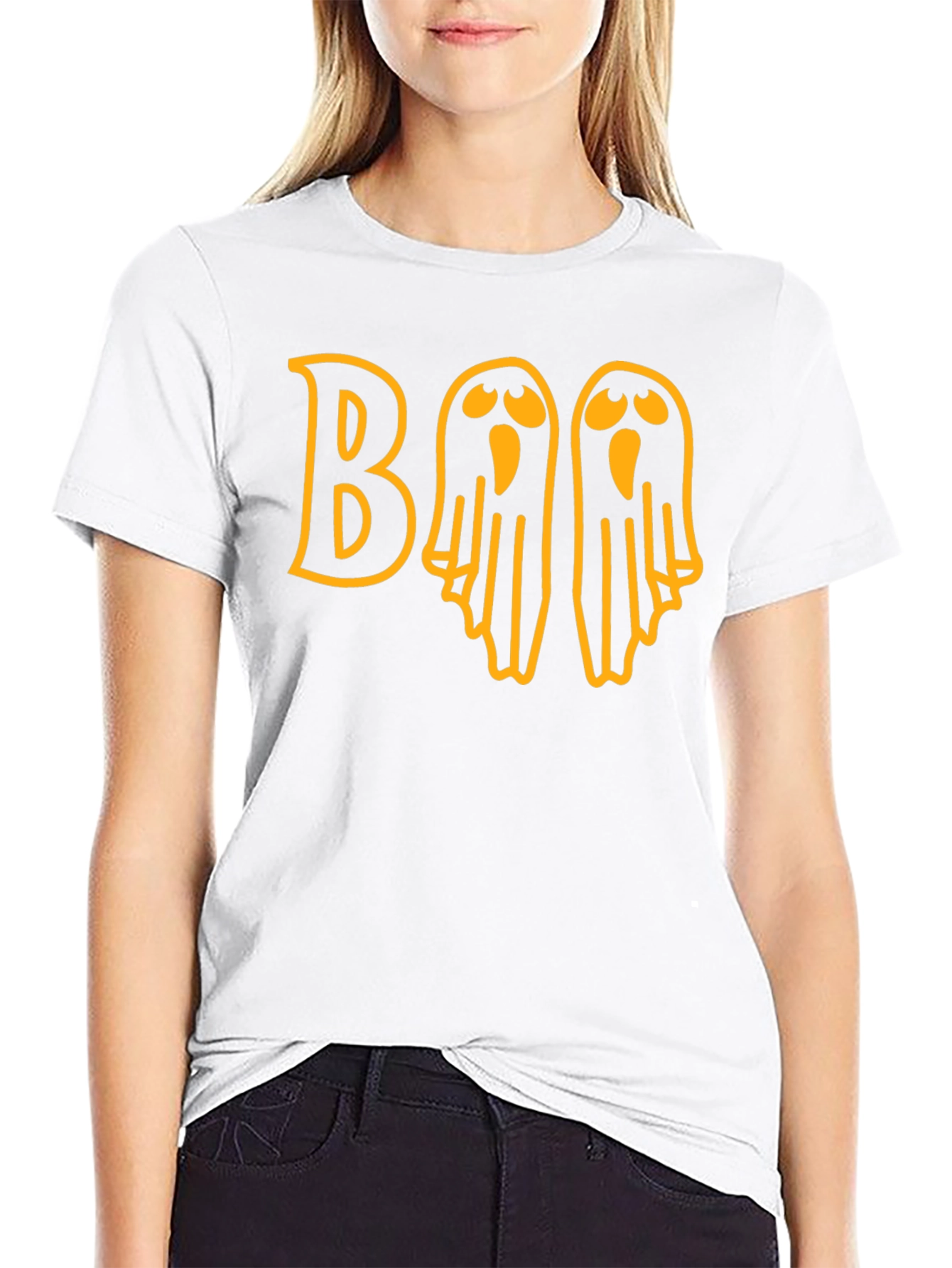 Halloween Boo Ghost Graphic T-Shirt