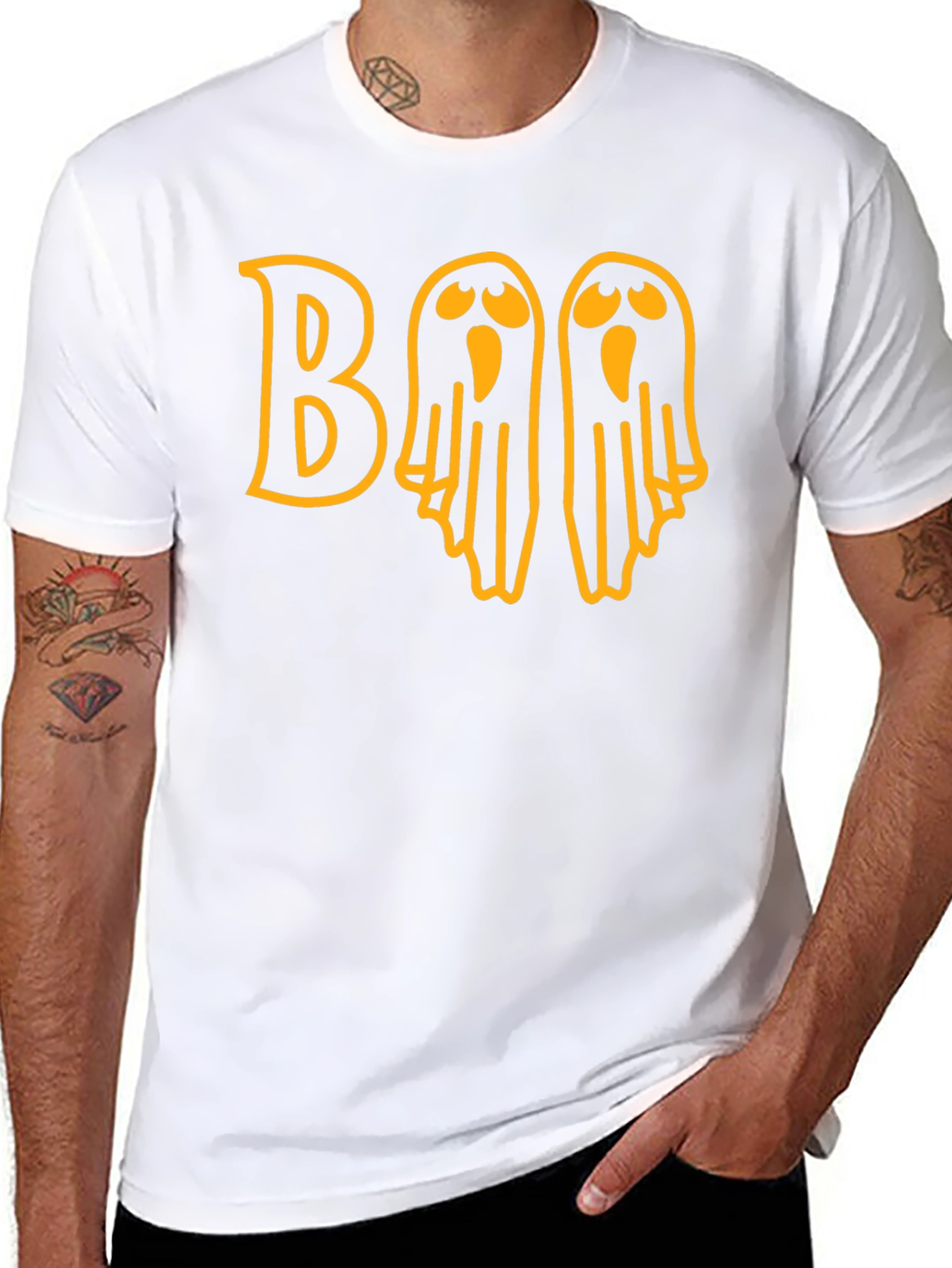 Halloween Boo Ghost Graphic T-Shirt