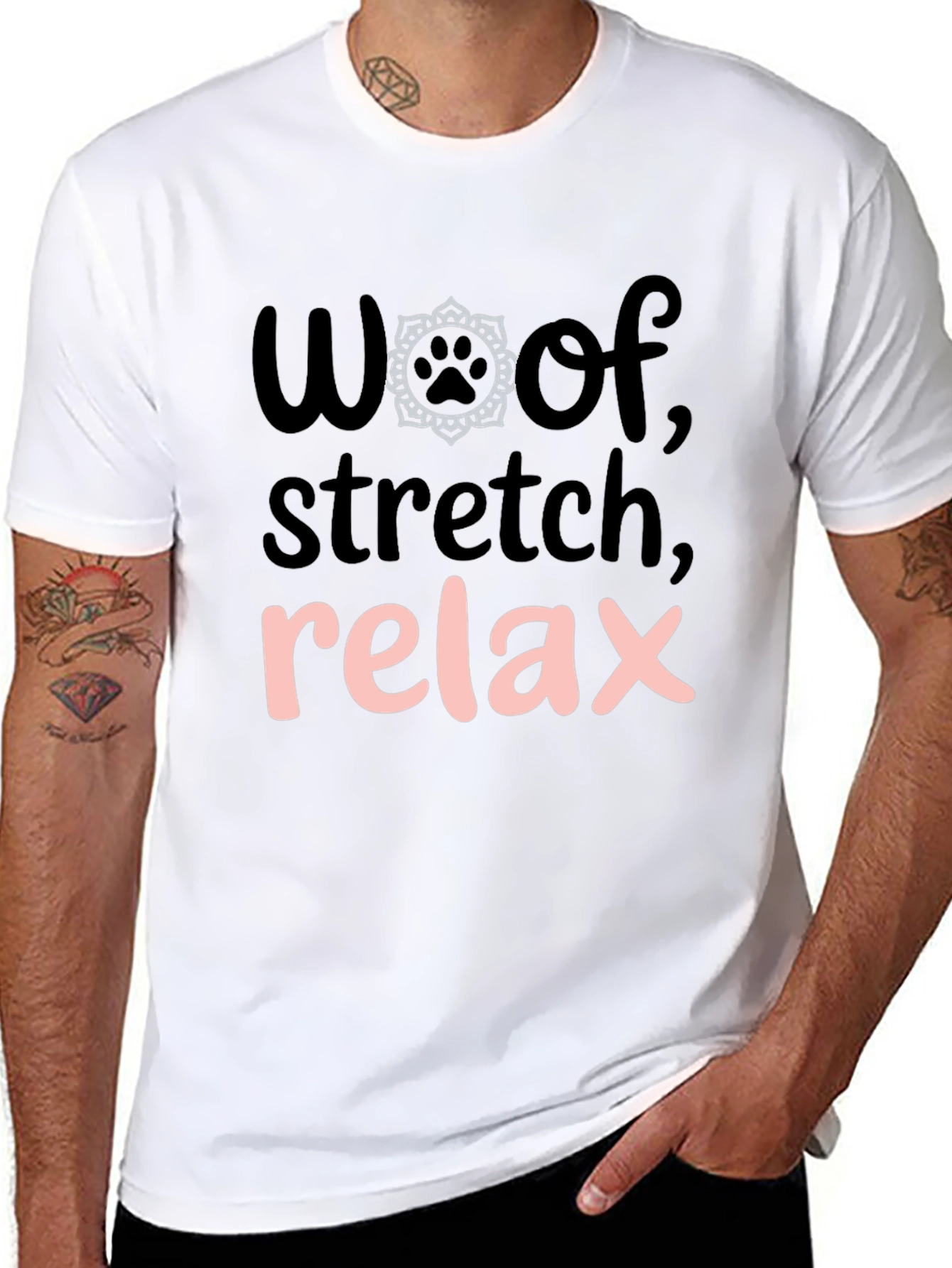 Woof Stretch Relax Graphic Tee