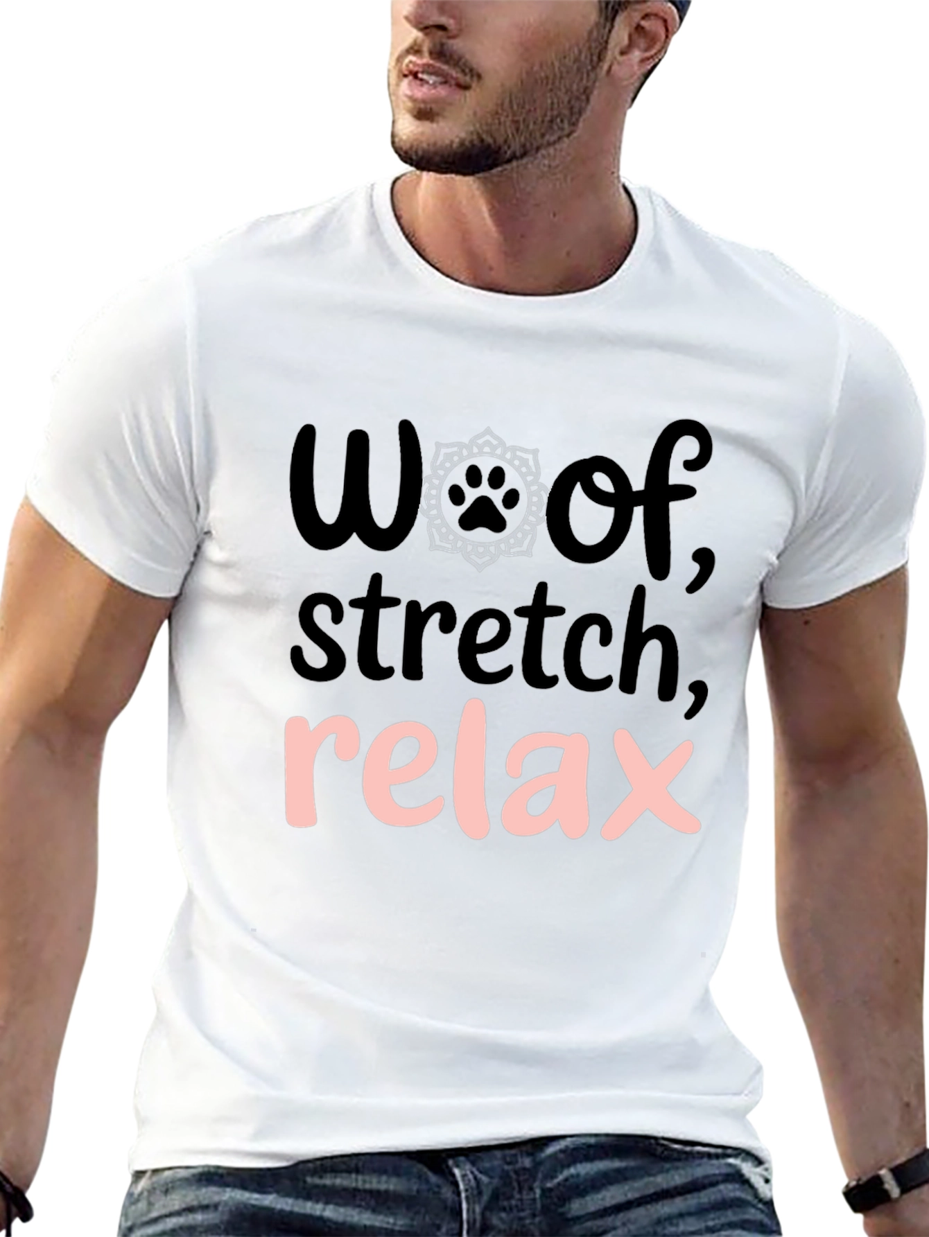 Woof Stretch Relax Graphic Tee