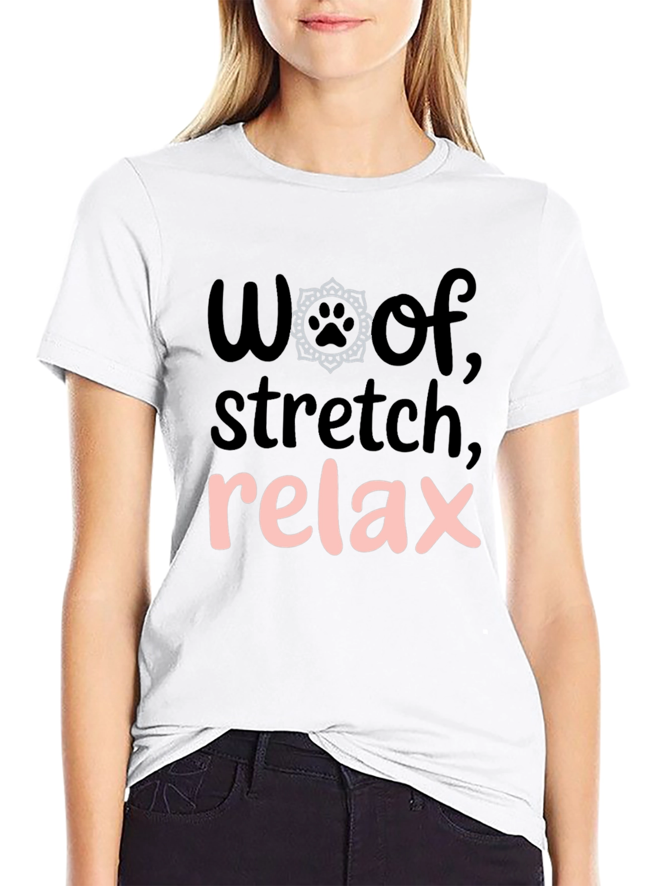 Woof Stretch Relax Graphic Tee