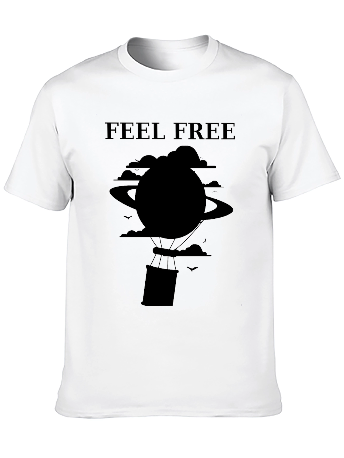 Feel Free Black Graphic Tee