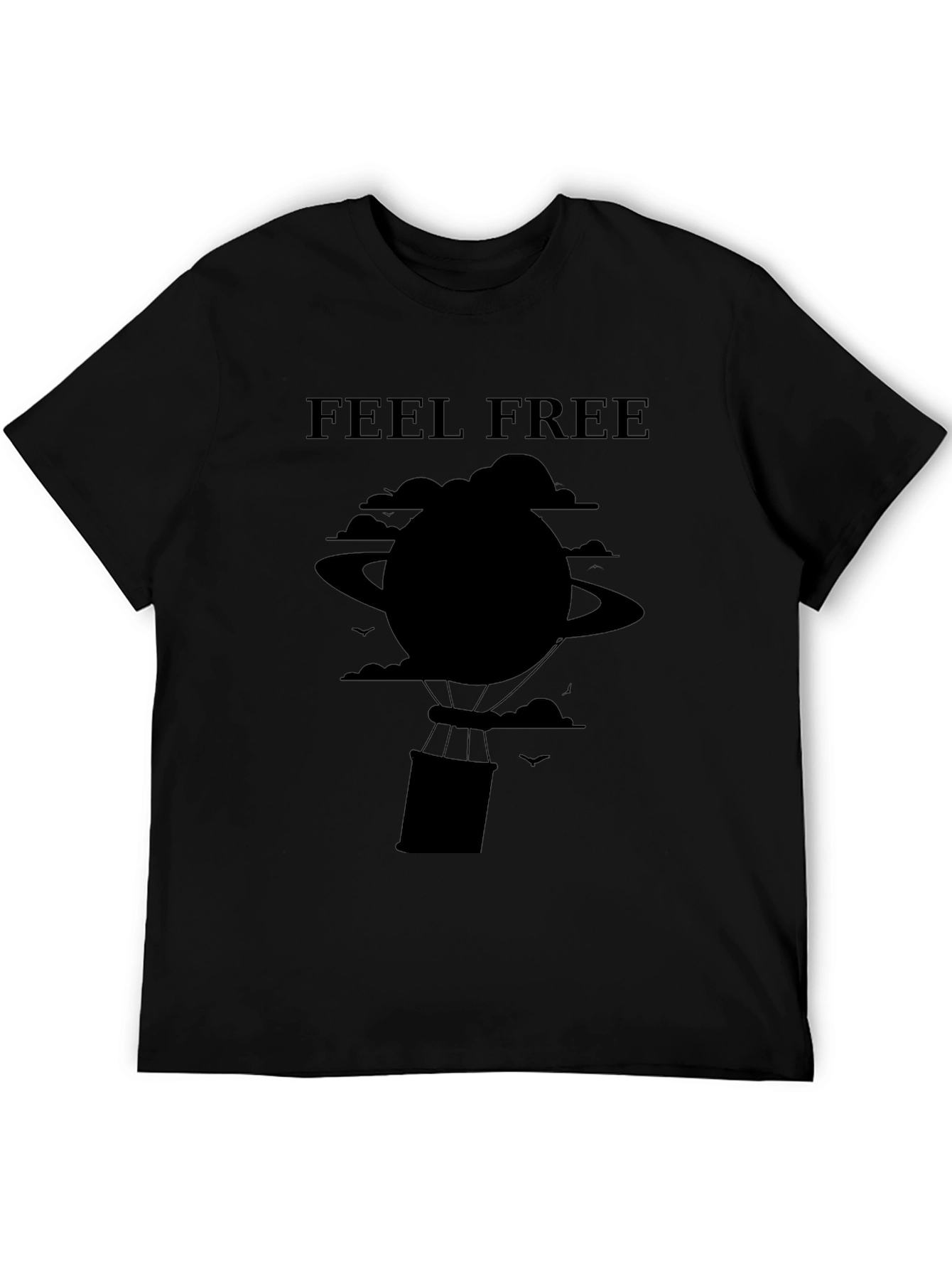 Feel Free Black Graphic Tee