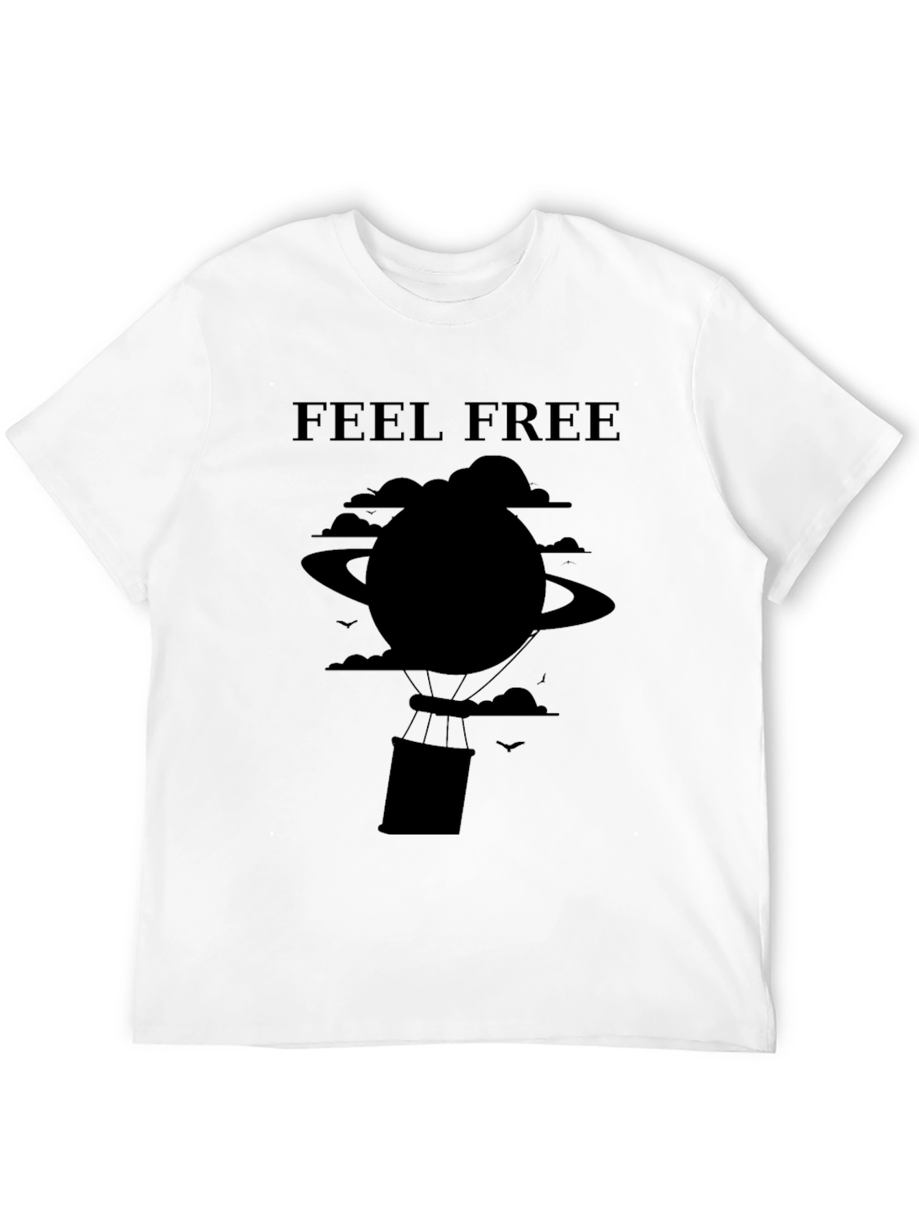 Feel Free Black Graphic Tee