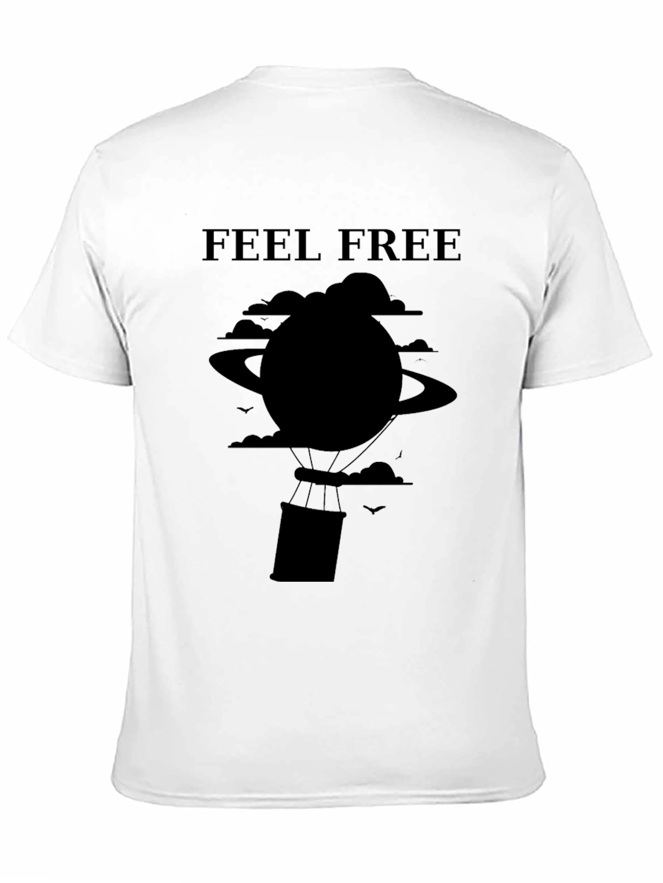 Feel Free Black Graphic Tee